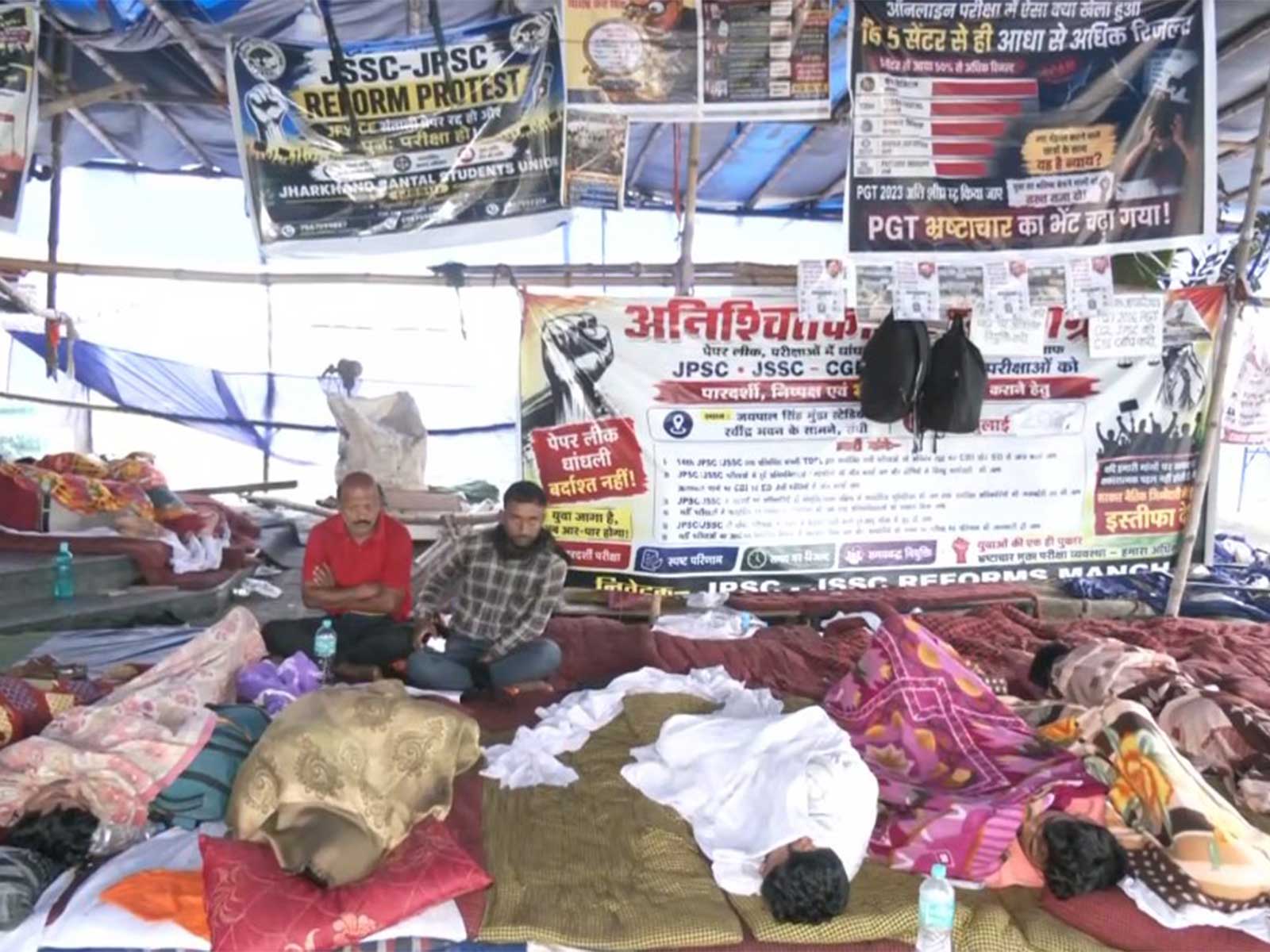 Protestors in Ranchi (Photo/ANI)