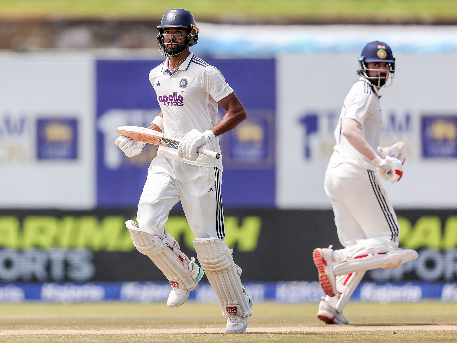 Devdutt Padikkal (L) and KL Rahul. (Photo: ANI)