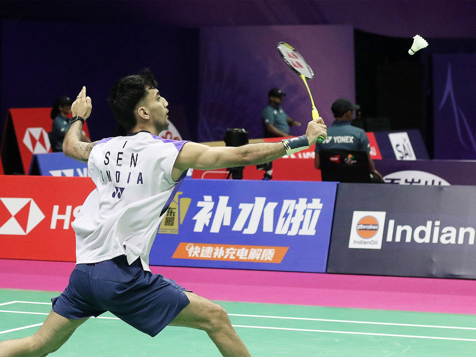 Indian shuttler Lakshya Sen. (Photo: ANI)