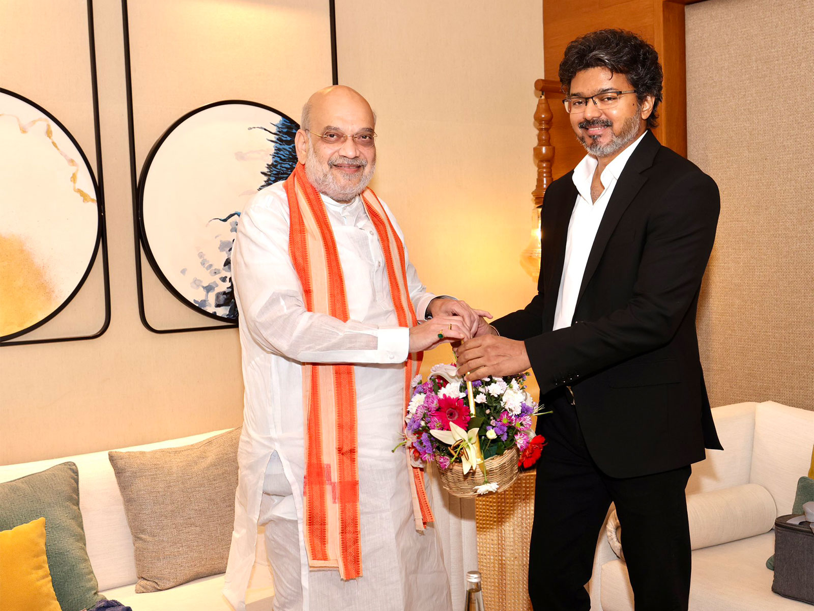 Amit Shah and Tamil Nadu Chief Minister Joseph Vijay (Photo/X/@AmitShah)