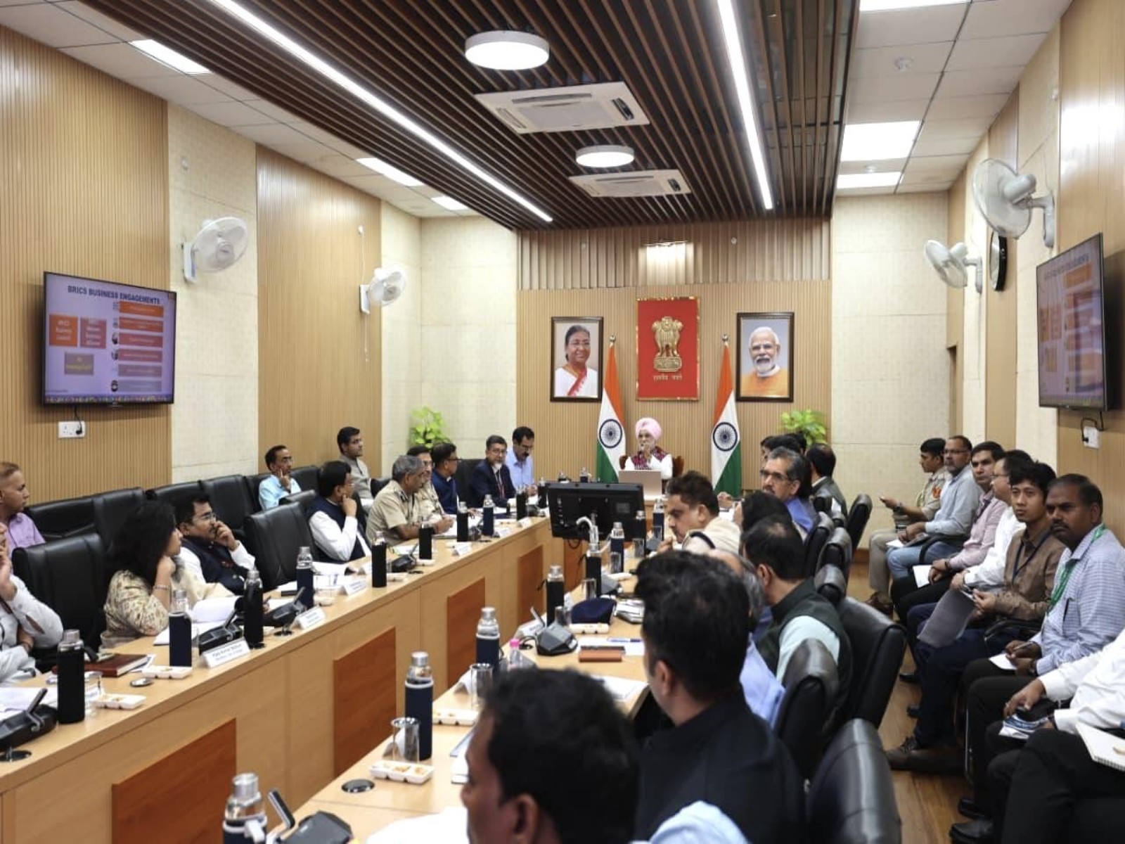 Delhi LG reviews preparations for BRICS Summit 2026 (Photo/@LtGovDelhi)