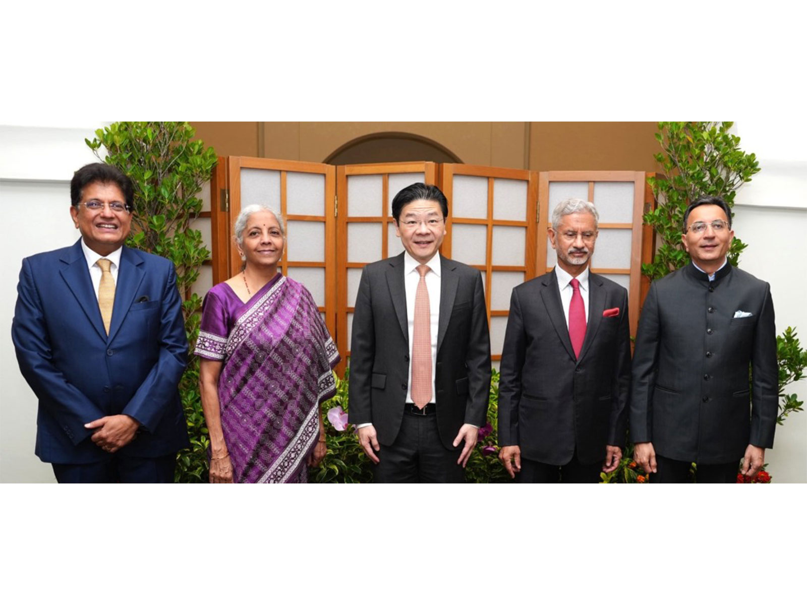 FM Nirmala Sitharaman-led ministerial delegation met Singapore Prime Minister Lawrence Wong (Photo/X_@FinMinIndia)