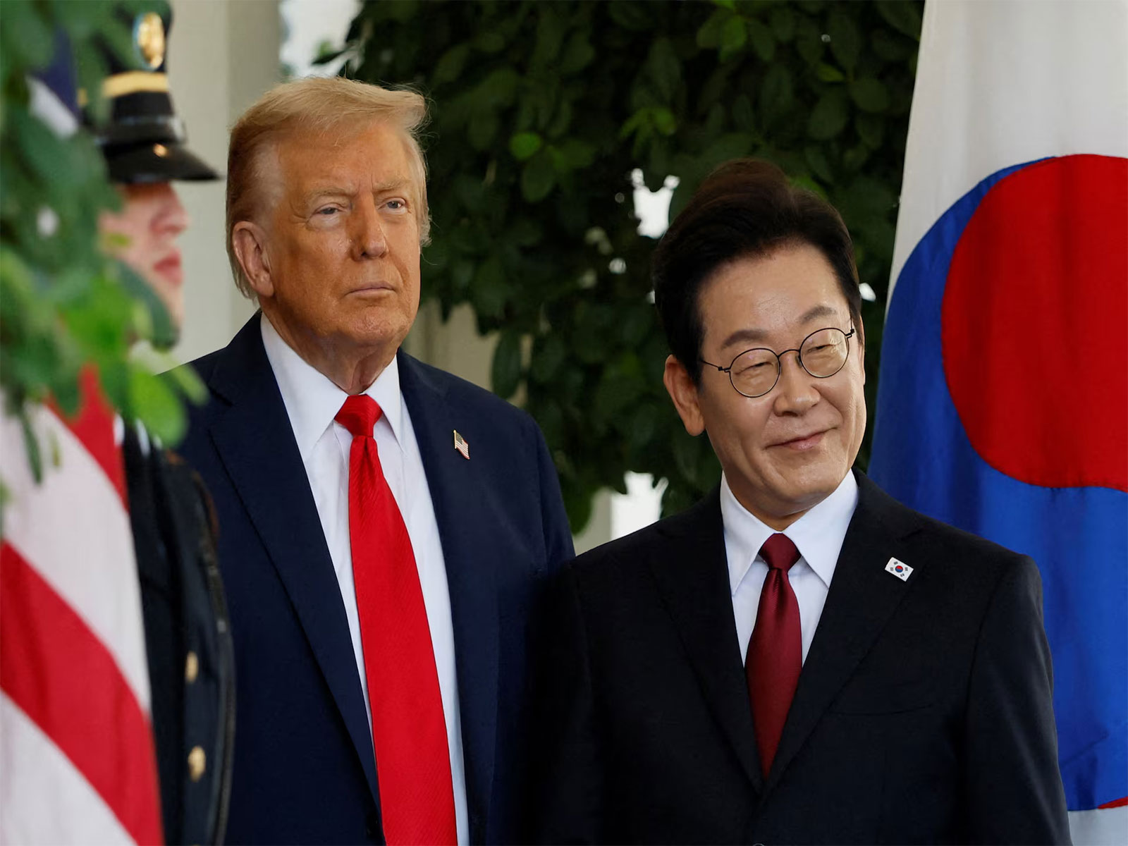 US President Donald Trump with South Korean President Lee Jae Myung at the White House in Washington, DC, US. (File Photo/Reuters)