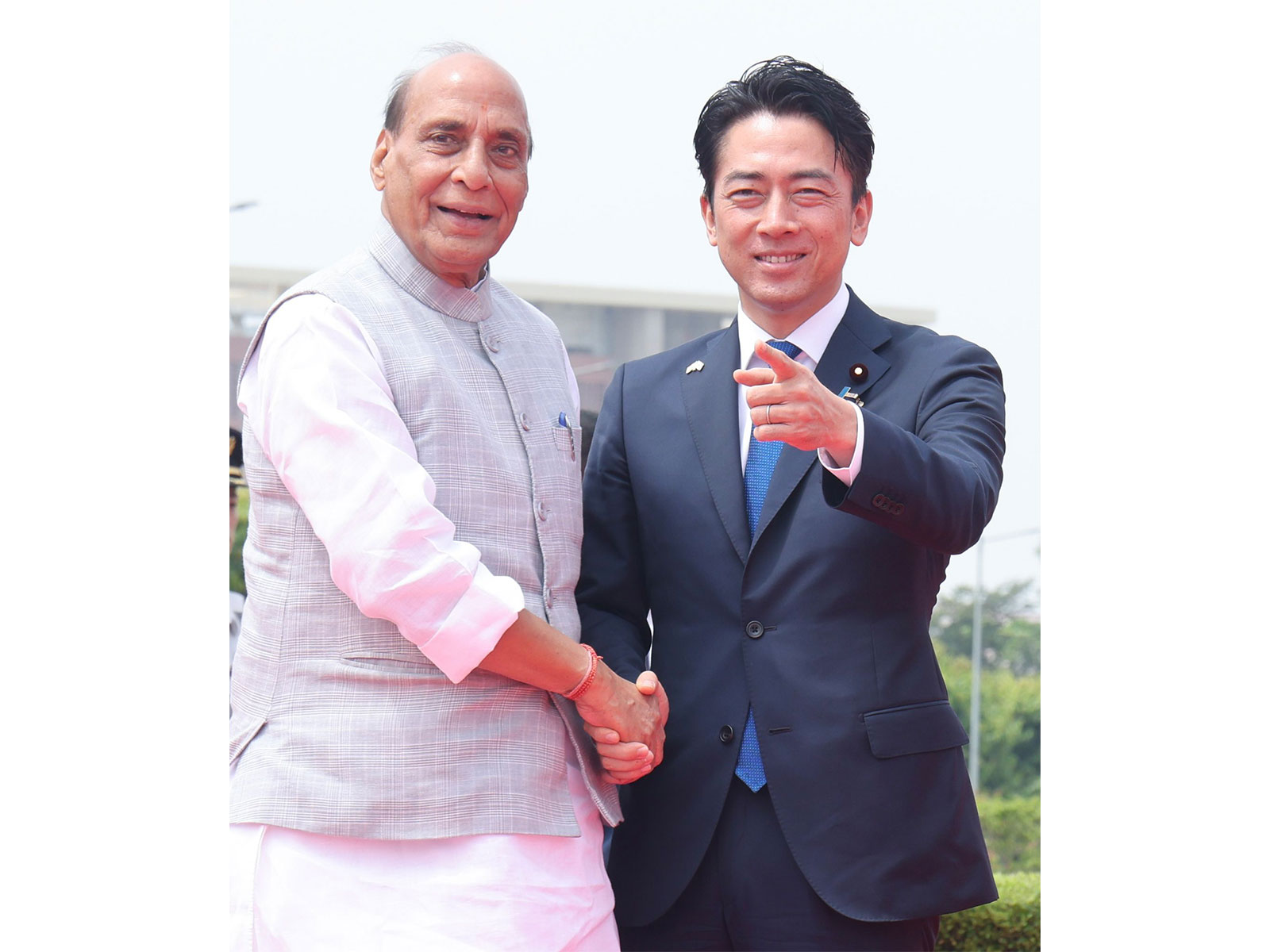 Defence Minister Rajnath Singh and Japanese Defence Minister Shinjiro Koizumi (Photo/X/@rajnathsingh)