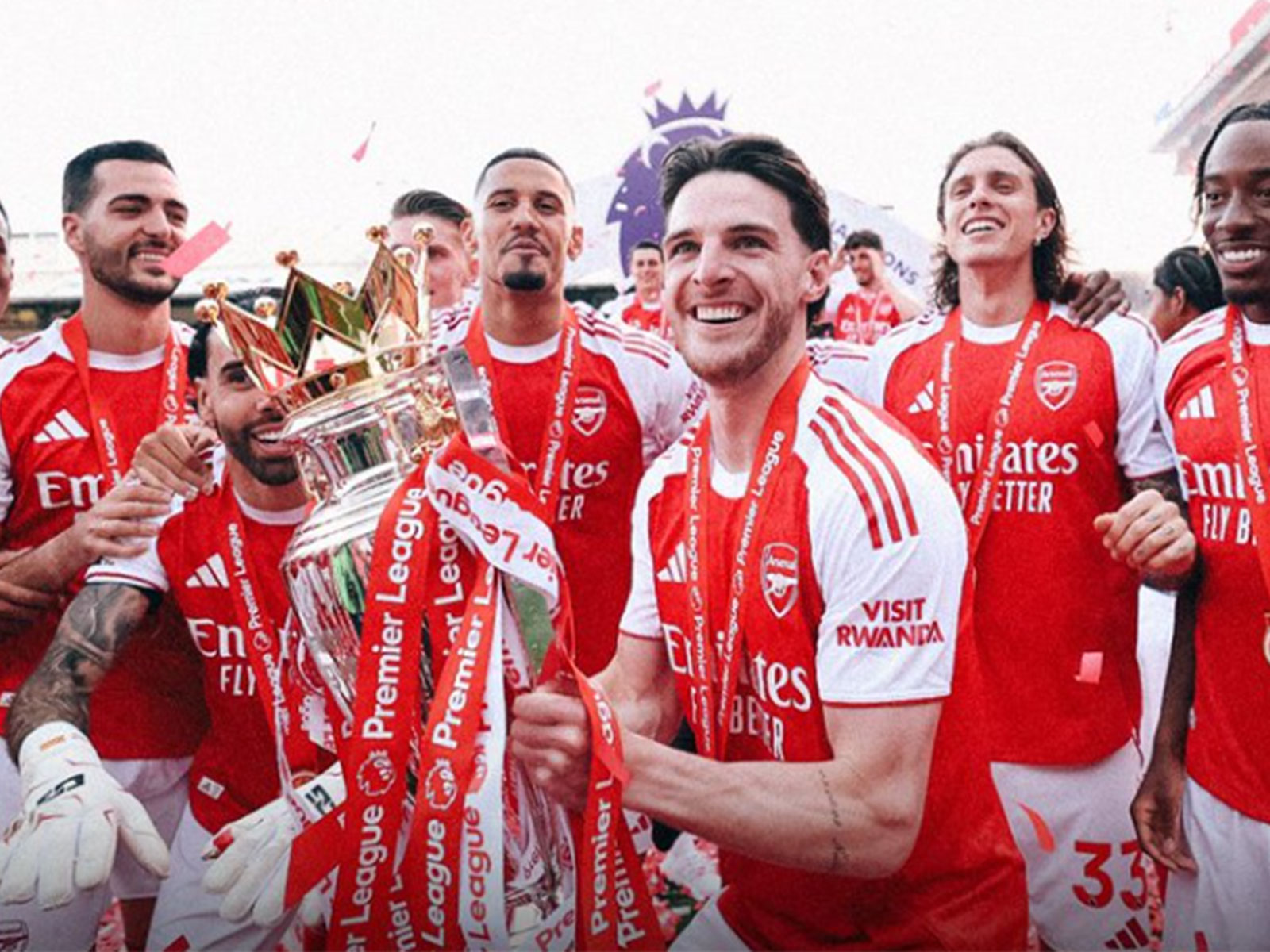 Arsenal players (Photo: X/@Arsenal)