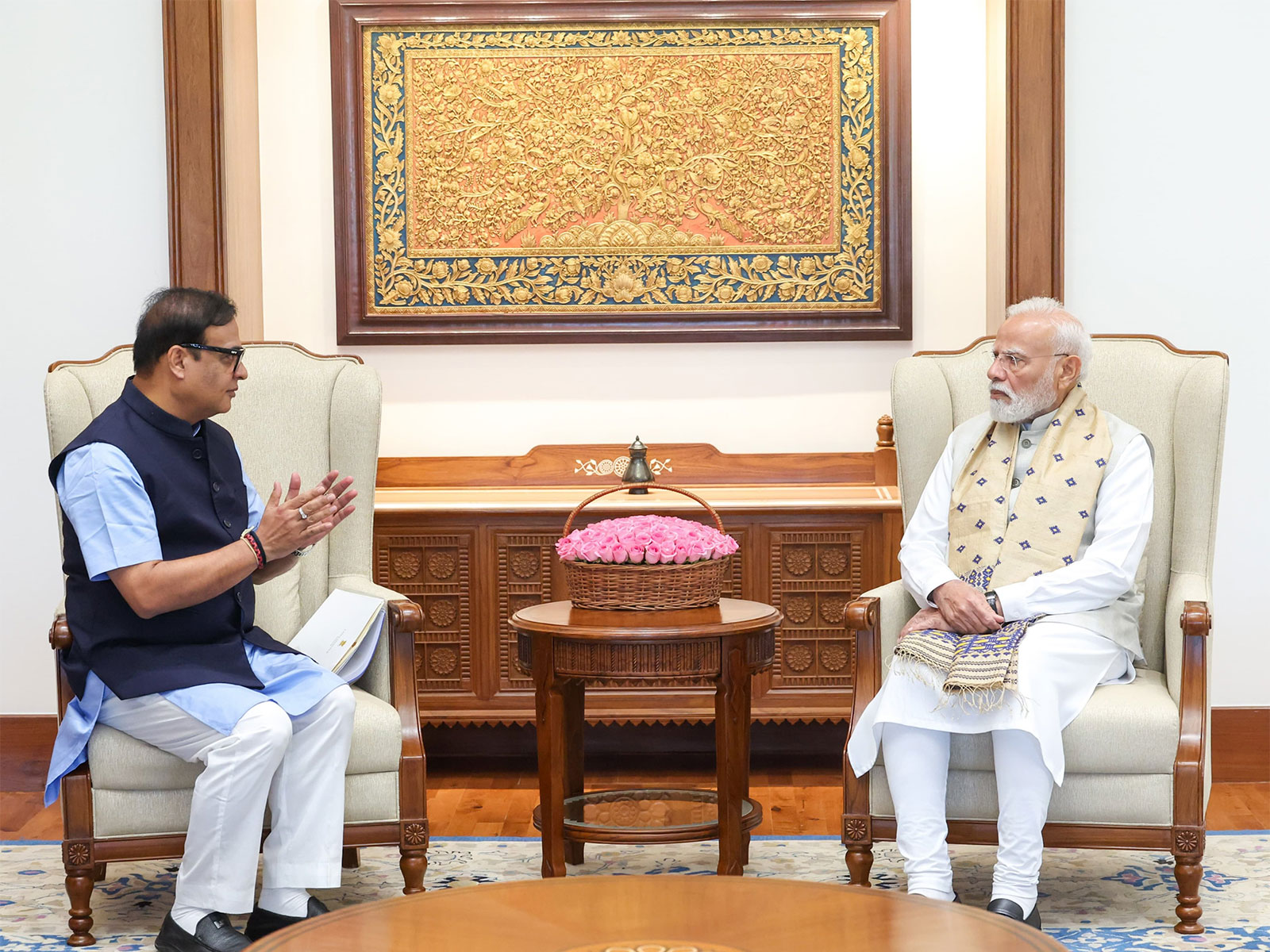  Assam Chief Minister Himanta Biswa Sarma met Prime Minister Narendra Modi (Photo/X/@himantabiswa)