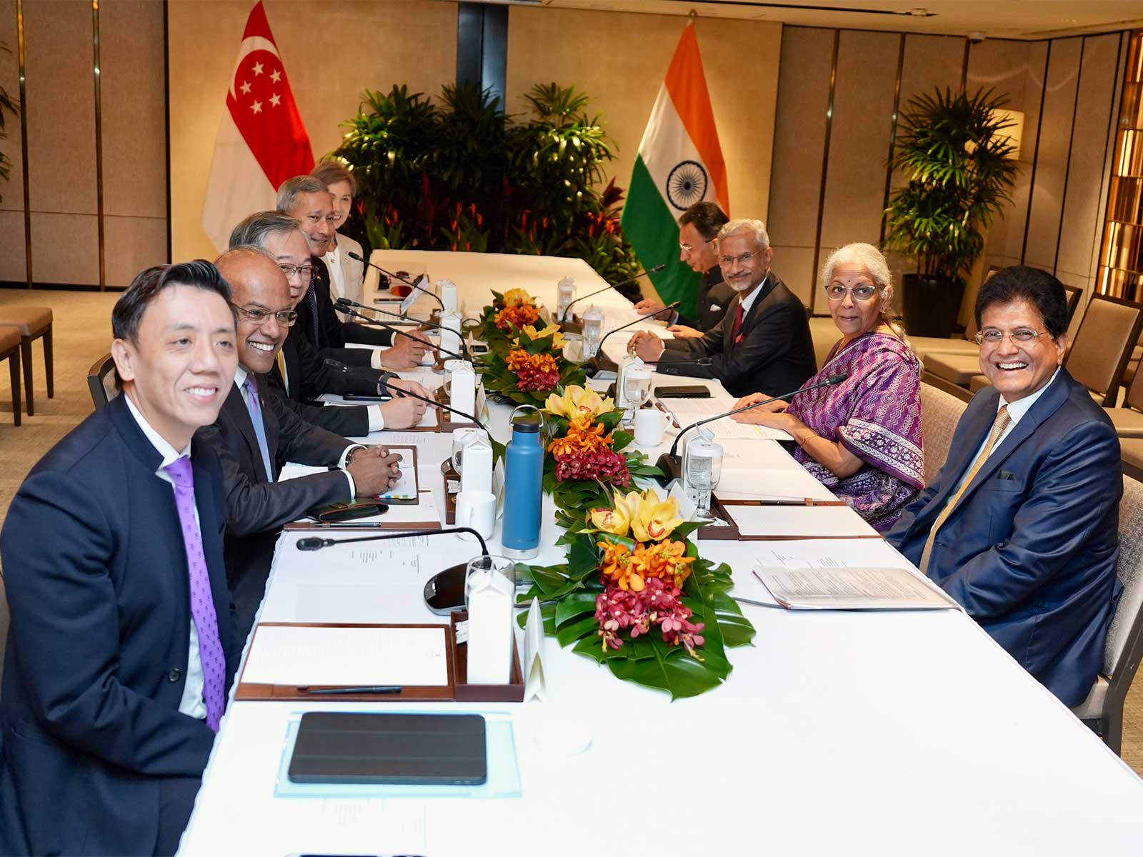 India, Singapore discuss deeper economic ties (Photo-X@PiyushGoyal)