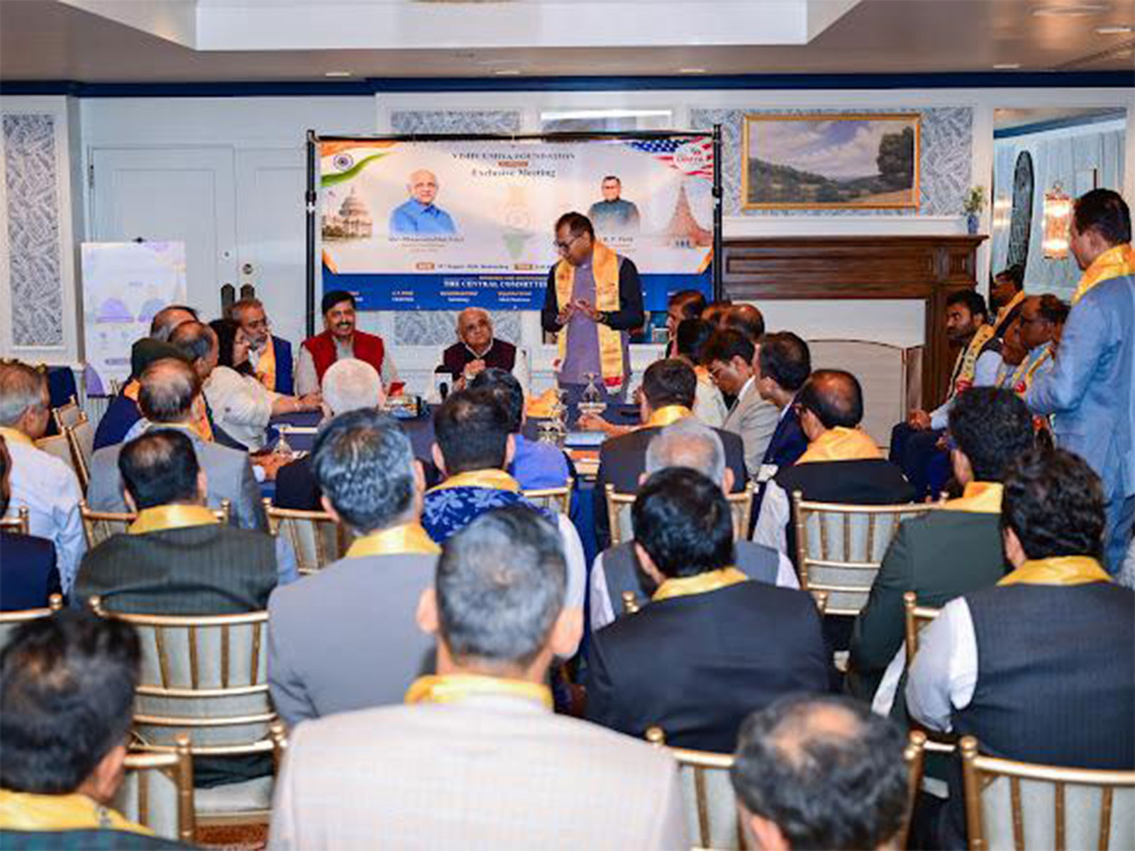 Gujarat CM Bhupendra Patel interacts with Gujarati community (Photo/GujaratCMO)