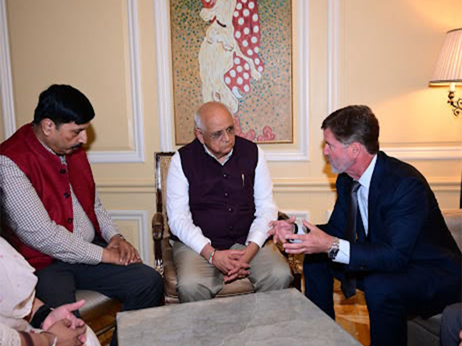 Gujarat CM Patel meets Walmart Executive VP in Washington (Photo/GujaratCMO)