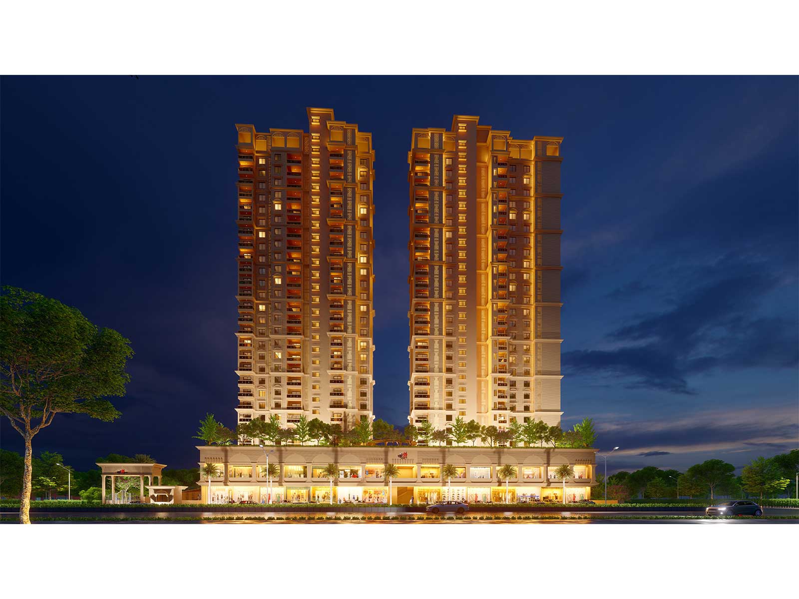 SDPL OM TATSAT brings premium 3 & 4 BHK high-rise residences to North Nagpur, strategically located near Kalamna Market and the upcoming New Itwari Kirana Merchant Market.