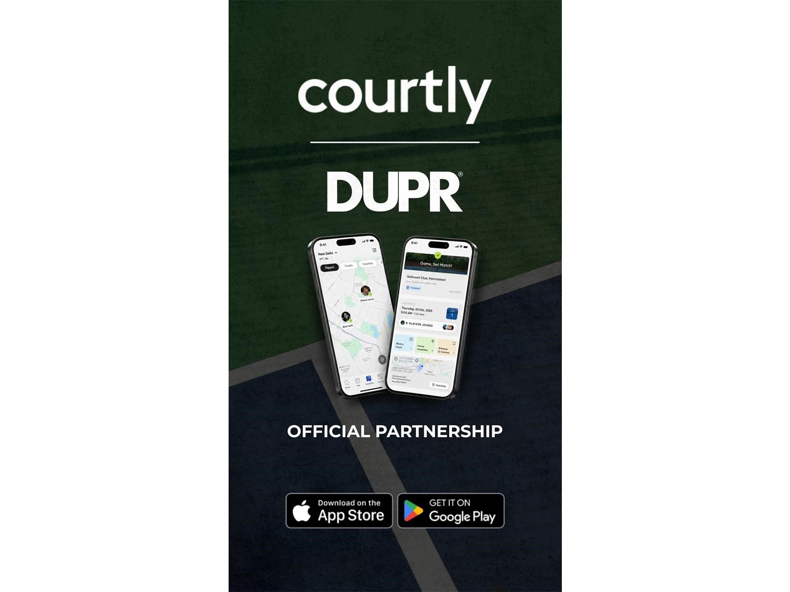 Integration enables players to link their DUPR account to Courtly's tournament management system and consumer community app.