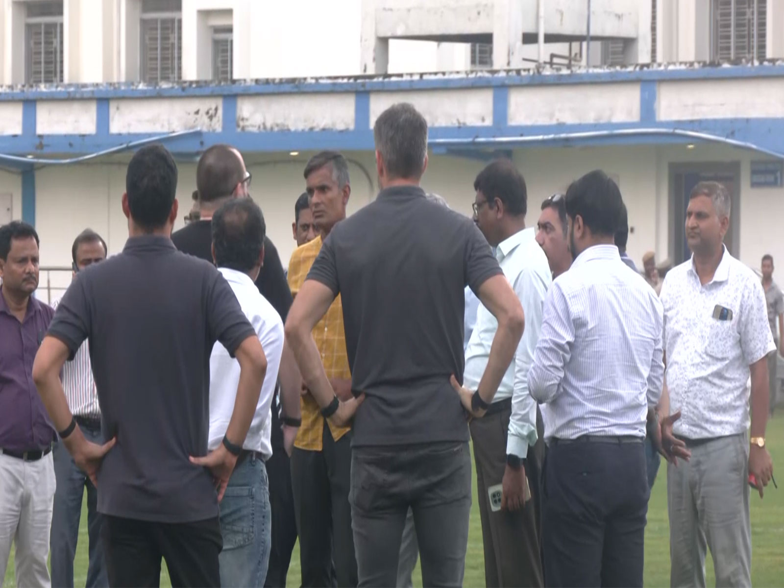 CBF delegation inspects Salt Lake stadium ahead of India-Brazil friendly clash (Photo: ANI)
