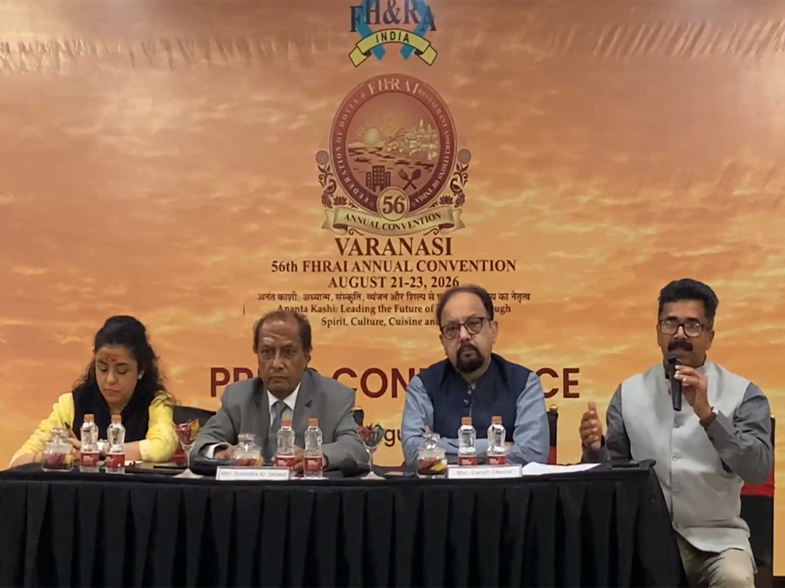 56th Annual Conference of the Federation of Hotel & Restaurant Associations of India (FHRAI) (Photo/ANI)