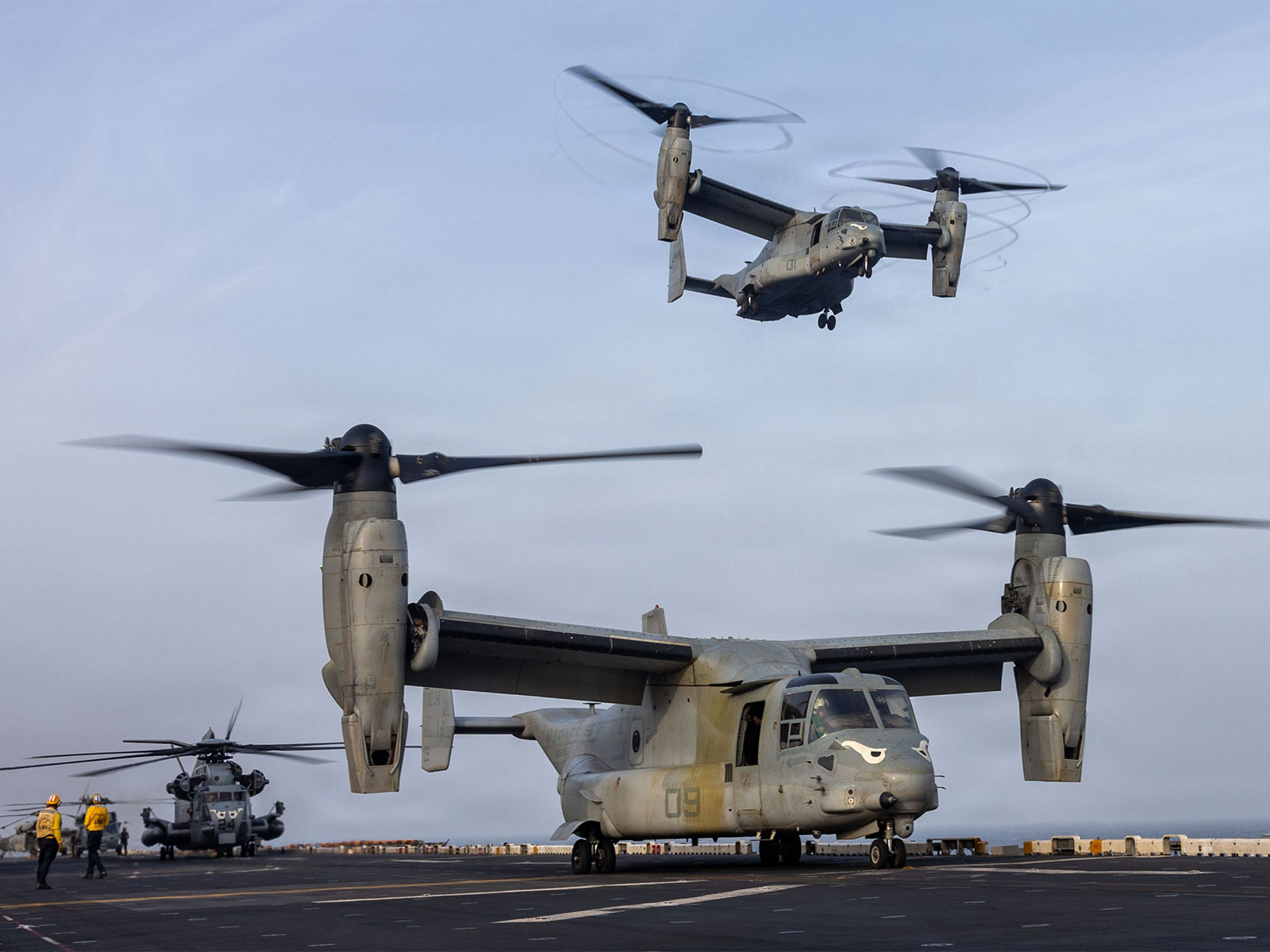 US Marine Corps MV-22B Osprey aircraft (Photo: x/@CENTCOM)
