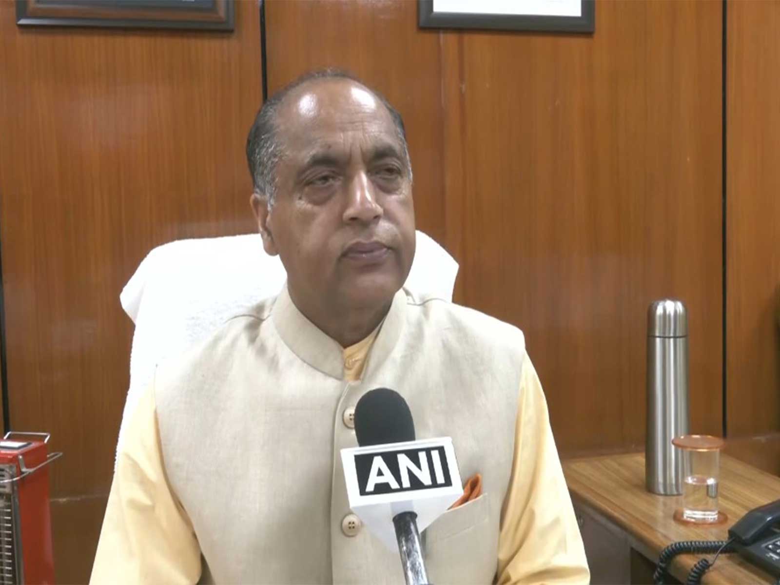 Leader of Opposition in Himachal Pradesh Legislative Assembly Jai Ram Thakur (Photo/ANI)