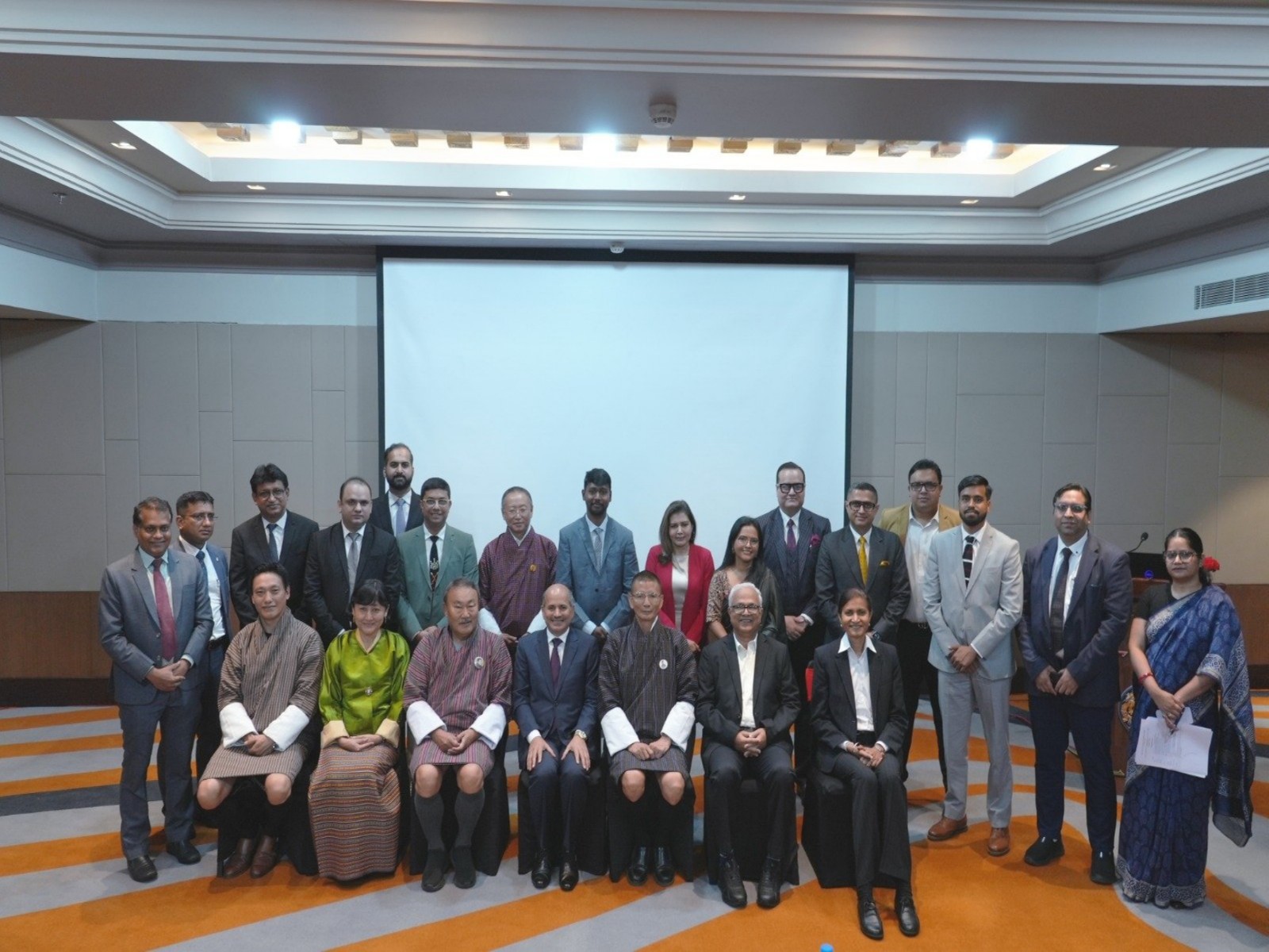 Indian medical value travel delegation with Bhutanese officials and healthcare representatives during a meeting in Thimphu. (Photo: X/@Indiainbhutan)