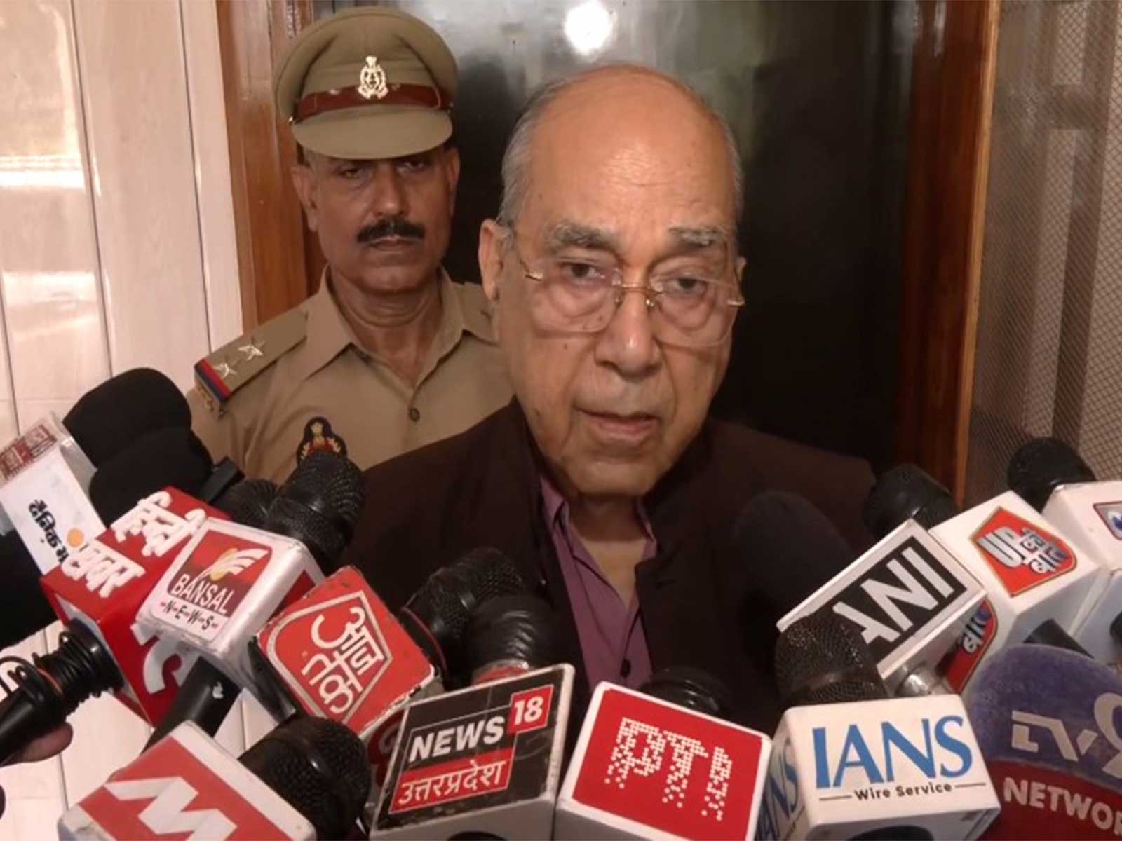 Nripendra Misra, Chairman of Ram Mandir Construction Committee (Photo/ANI)