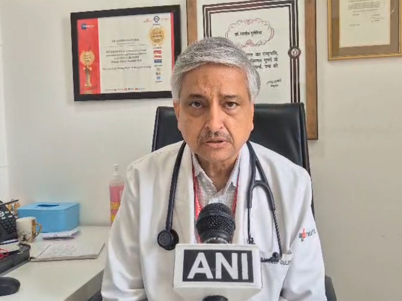 Former Director of AIIMS Delhi Dr Randeep Guleria (Photo/ANI)