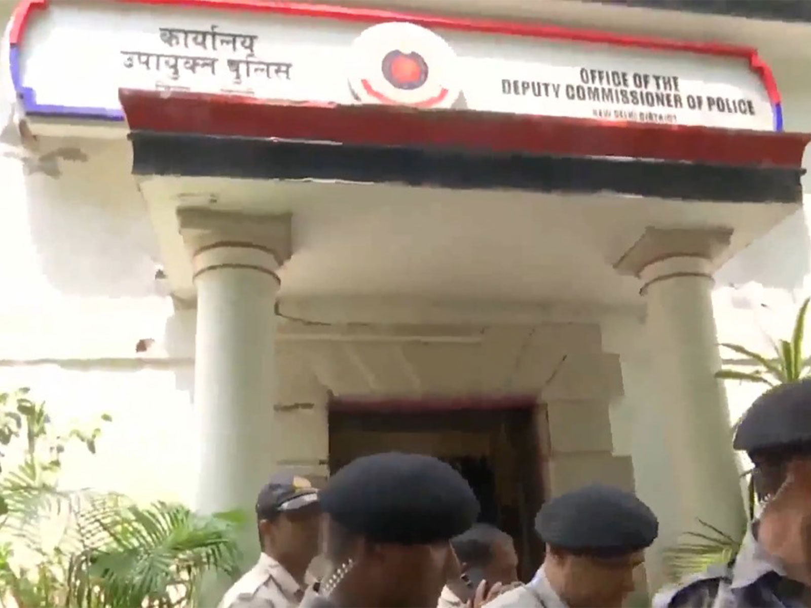 Visuals from Parliament street Police Station (Photo/ANI)