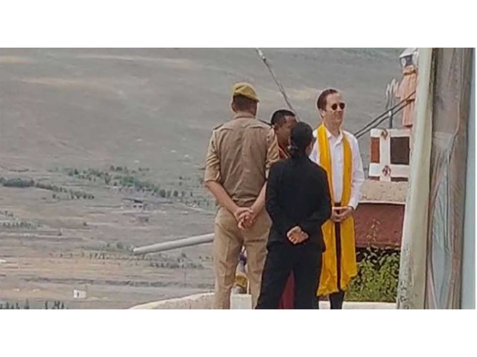 US Ambassador to India Sergio Gor visits the Thiksey Monastery in Leh, Ladakh. (Photo/ANI)