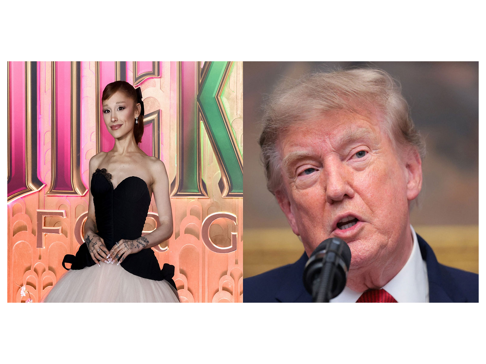 Ariana Grande, US President Donald Trump (Photo/Reuters)