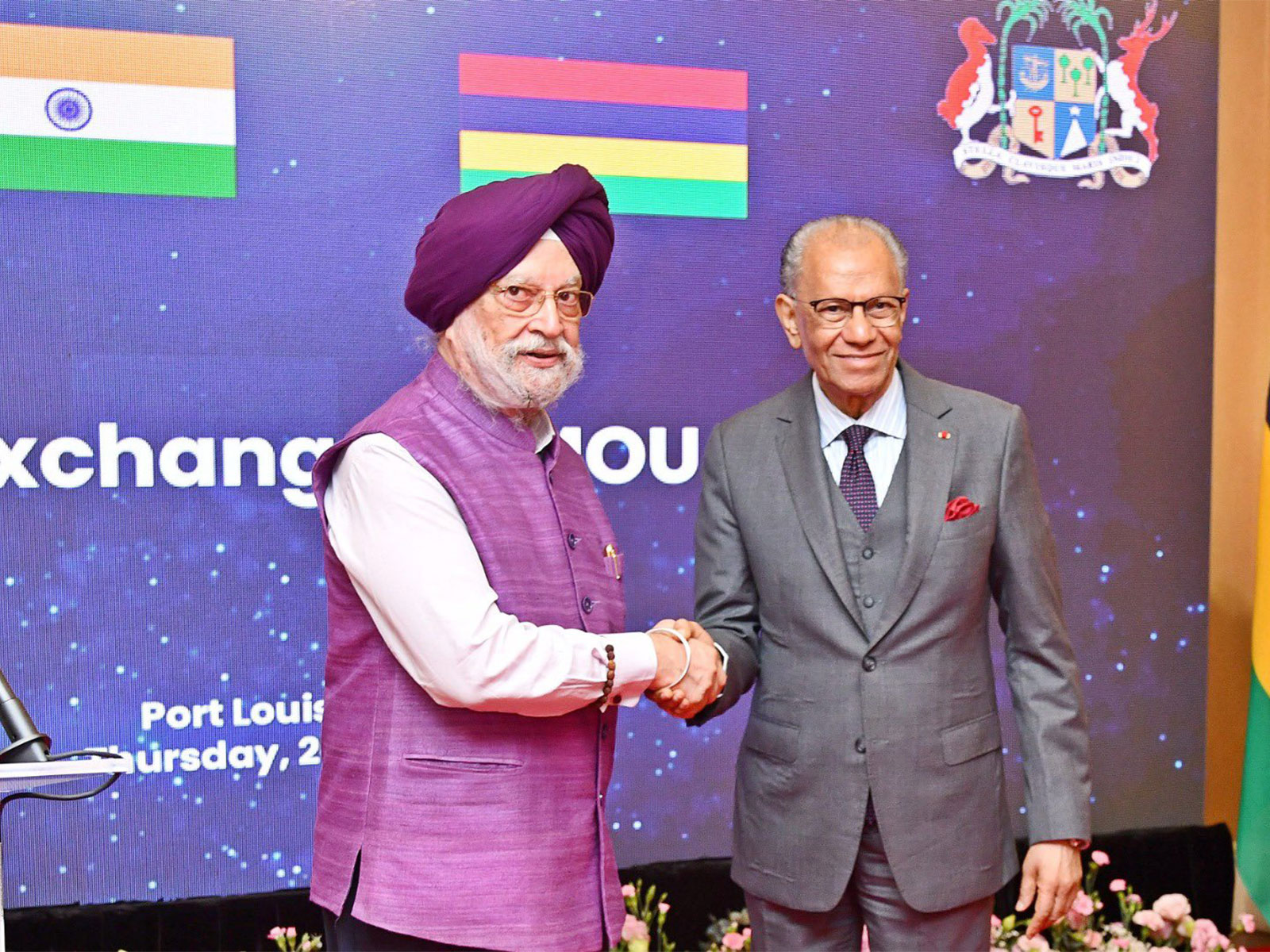 Union Minister Hardeep Singh Puri in Mauritius (Photo/X/@HardeepSPuri)