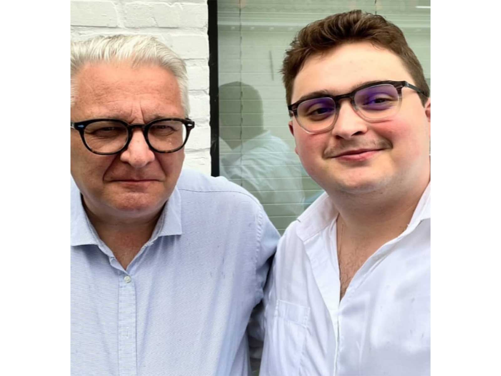 Prince Laurent (L) with his son Clement Vandenkerckhove. (Image Source: Instagram)