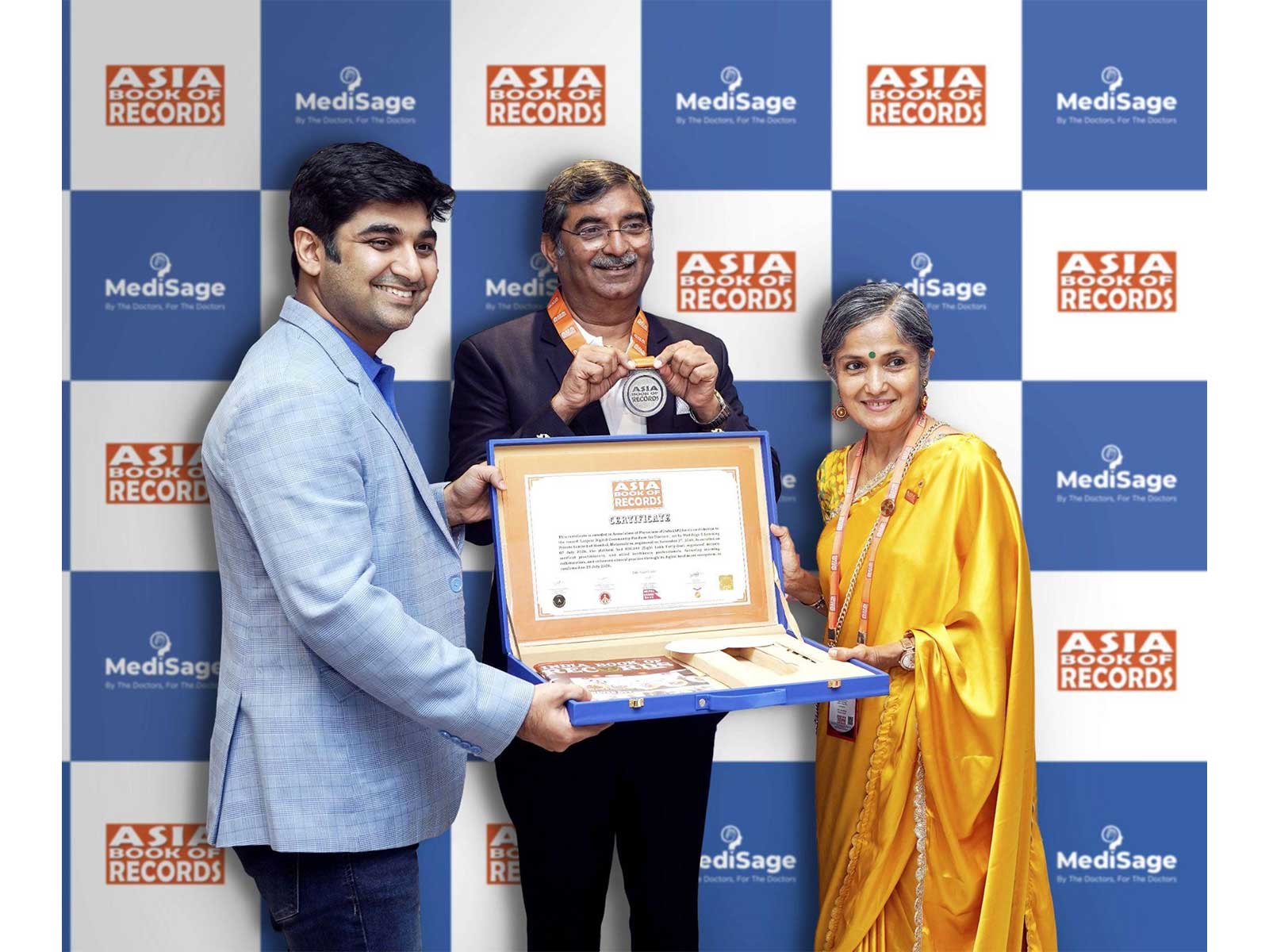 MediSage Receives Asia Book of Records with Over 800,000+ Registered Doctors