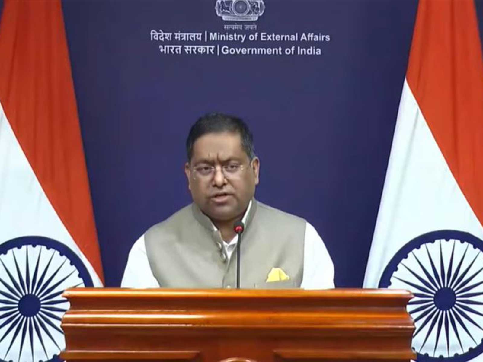 MEA offical spokesperson Randhir Jaiswal (Photo/Youtube@Ministry of External Affairs)