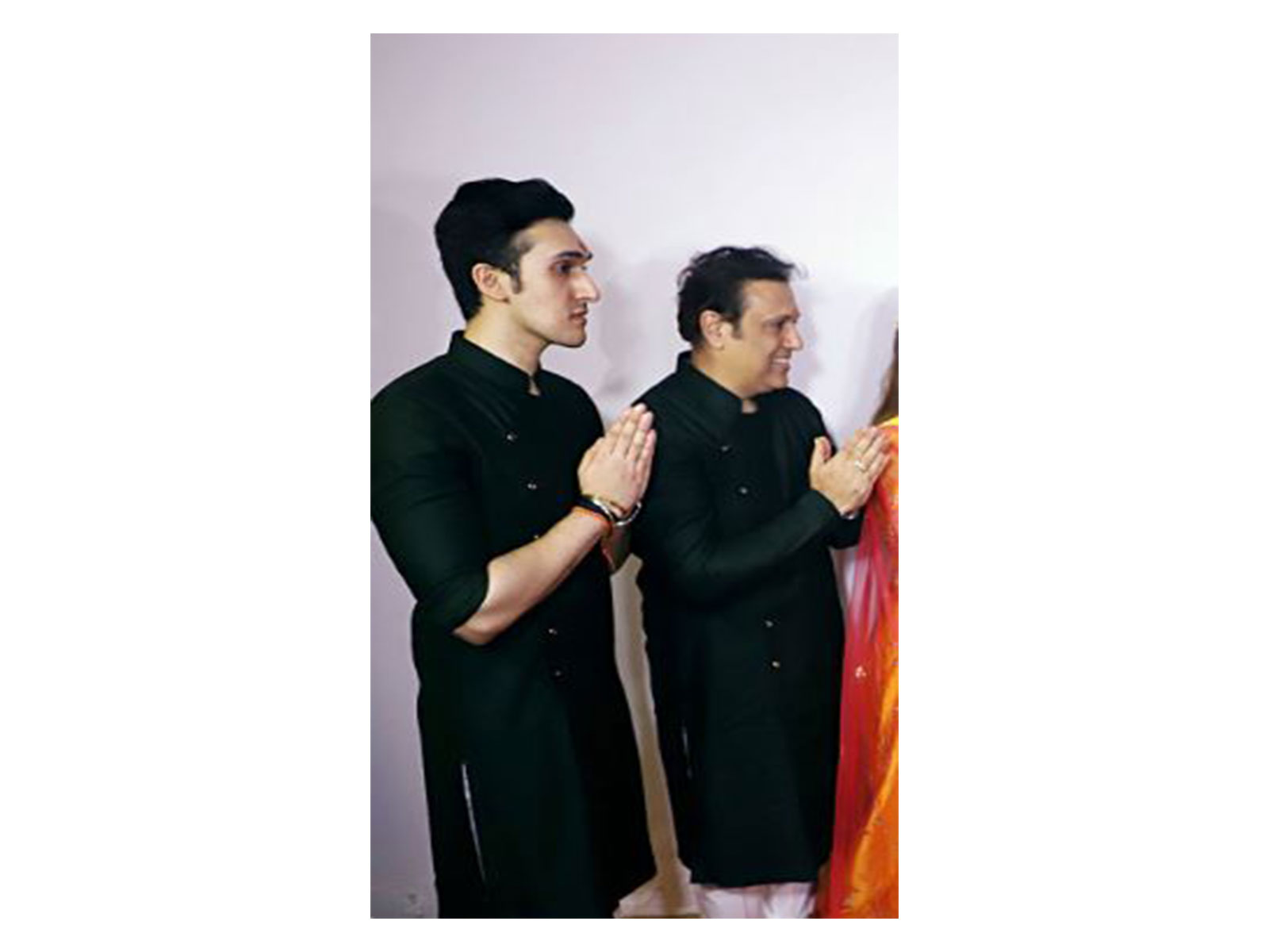 Govinda with his son (Image source: ANI)