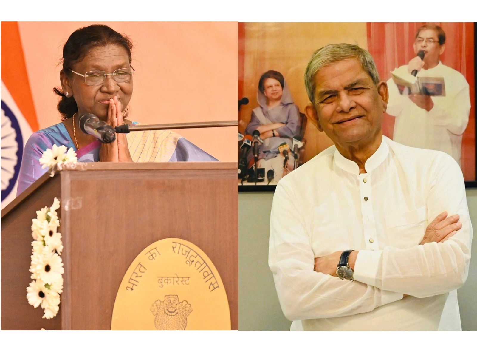 President Droupadi Murmu and Bangladesh President Mirza Fakhrul Islam Alamgir (Photo/Facebook,X@rashtrapatibhvn)