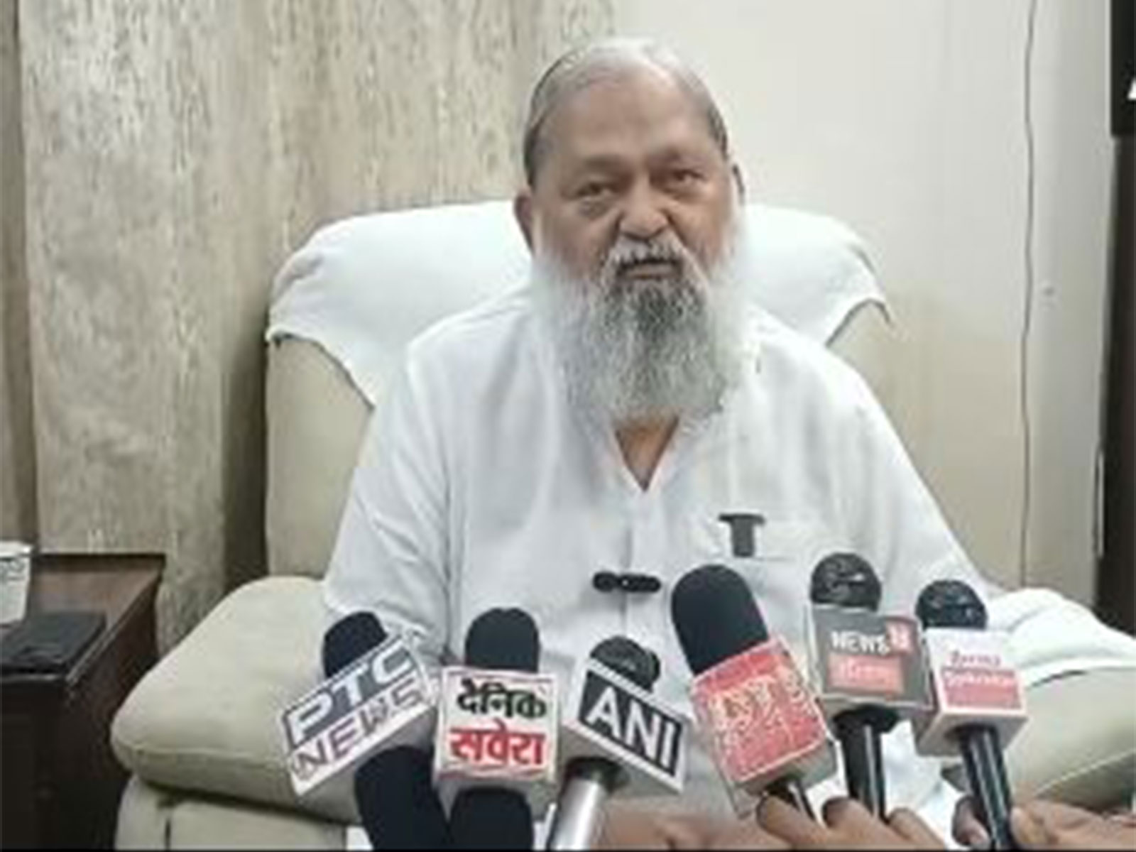 Haryana Cabinet Minister Anil Vij (Photo/ANI)