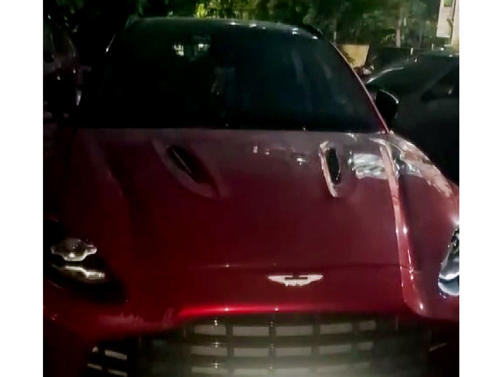 Aston Martin involved in fatal crash (Photo/Cyberabad Commissionerate/ANI Video Grab)