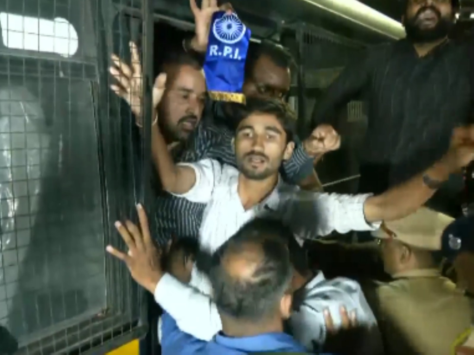 Police detains several ABVP workers (Photo/ANI)