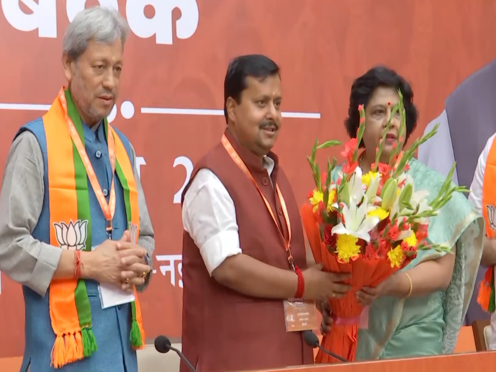 BJP national president Nitin Nabin with new BJP national officer bearers (Photo/ANI)