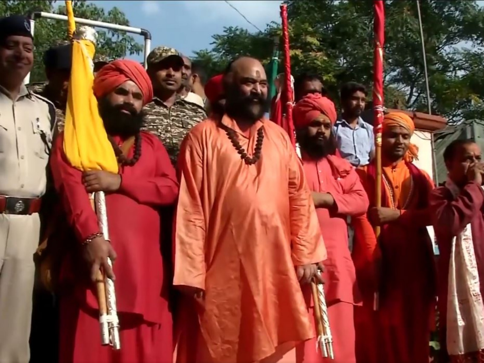 Chhari Mubarak, Lord Shiva's sacred mace, leaves Srinagar Akhara (Photo/ANI)