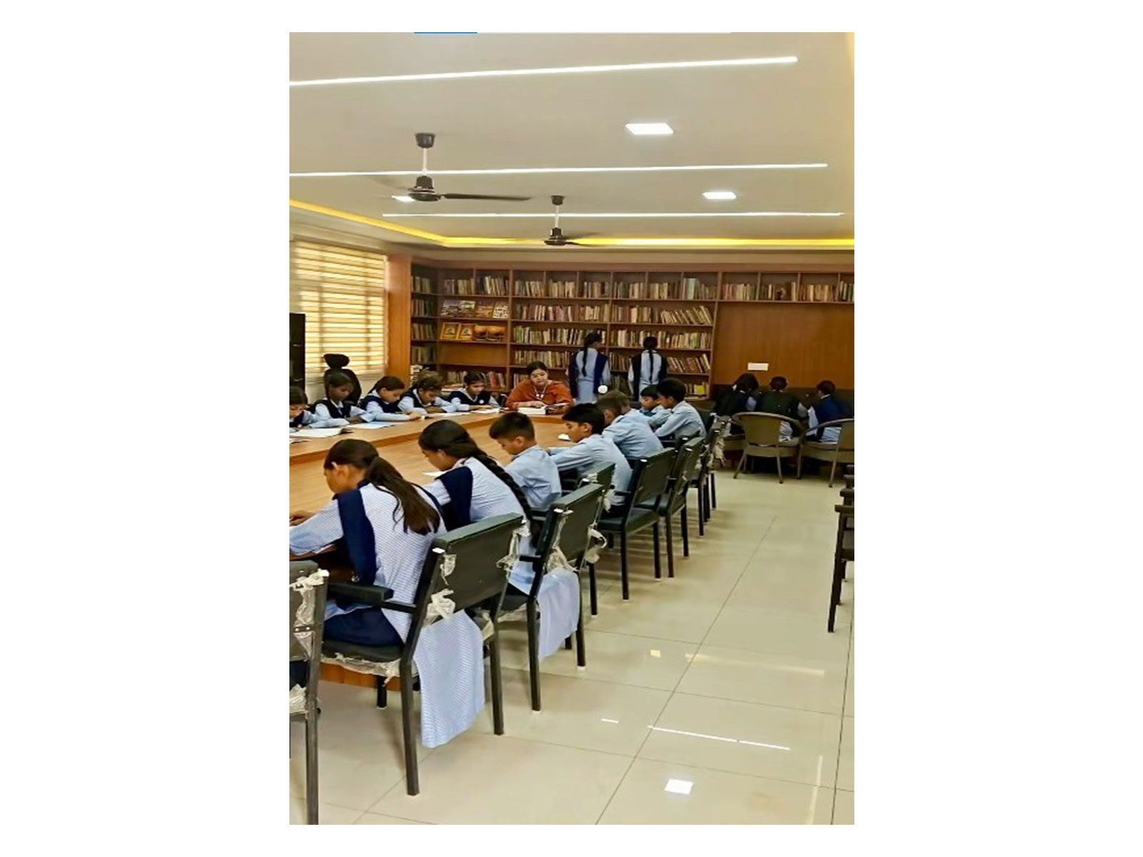 Government school's newly furnished library (Photo/X@ArvindKejriwal)