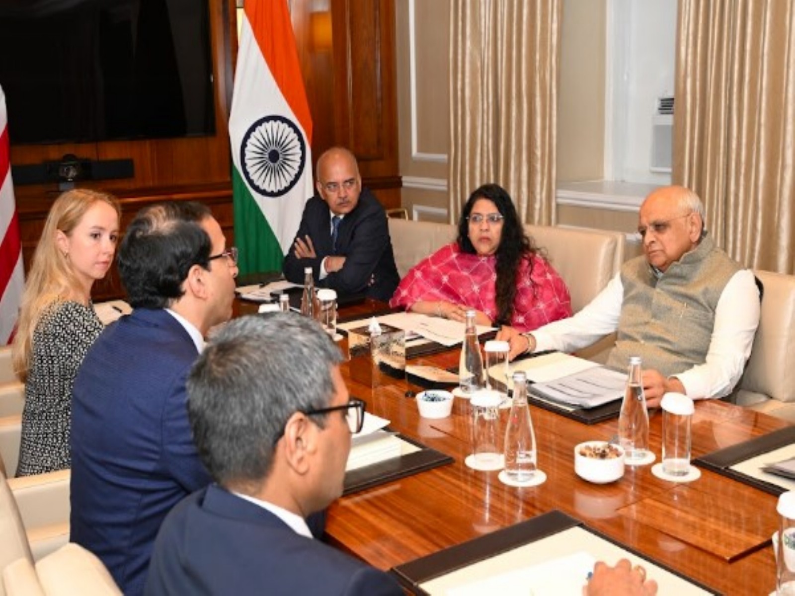  Gujarat Chief Minister Bhupendra Patel held meeting with leaders in New York (Photo/CMO)