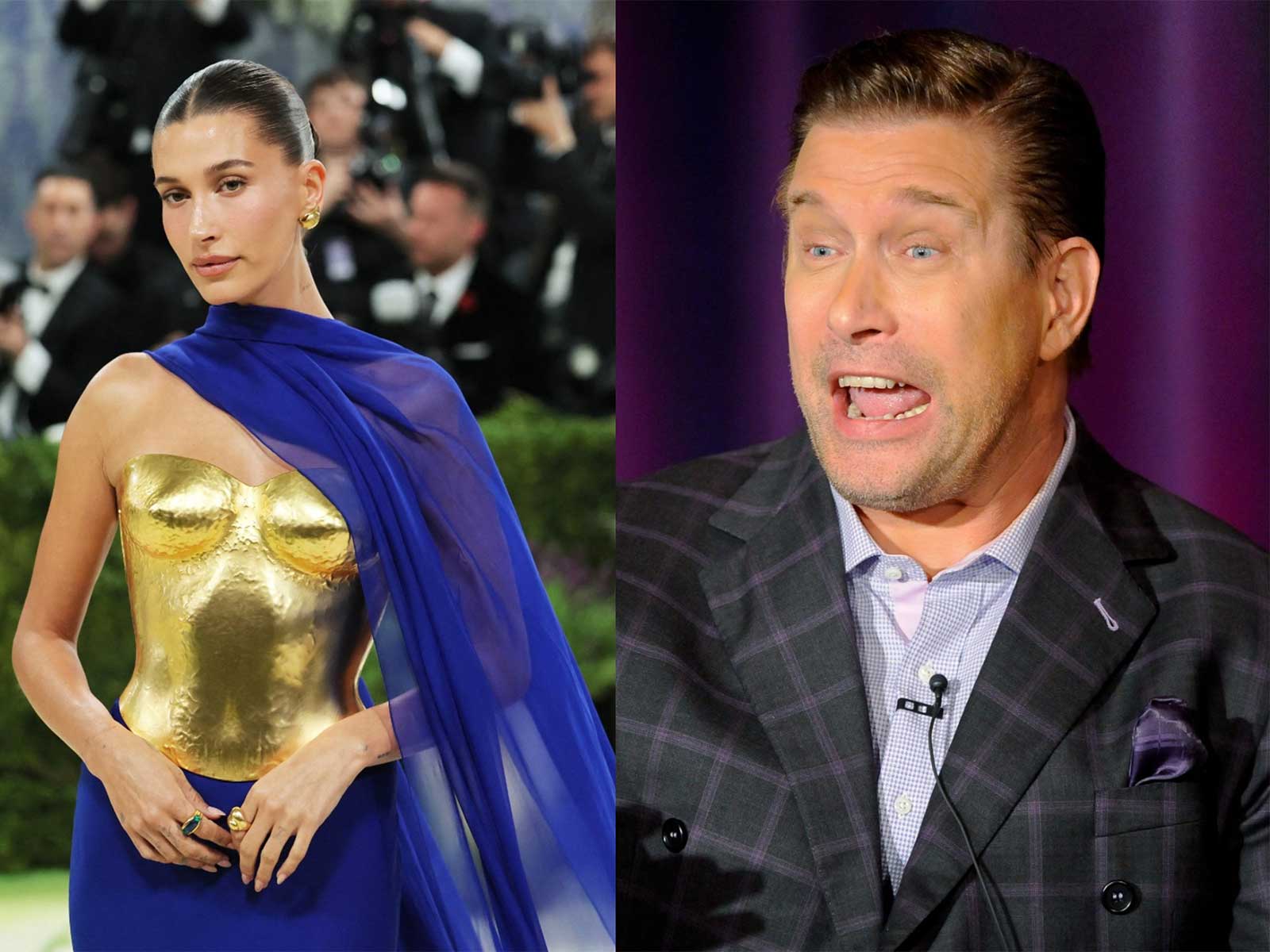 Hailey Bieber, Stephen Baldwin (Photo/Reuters)