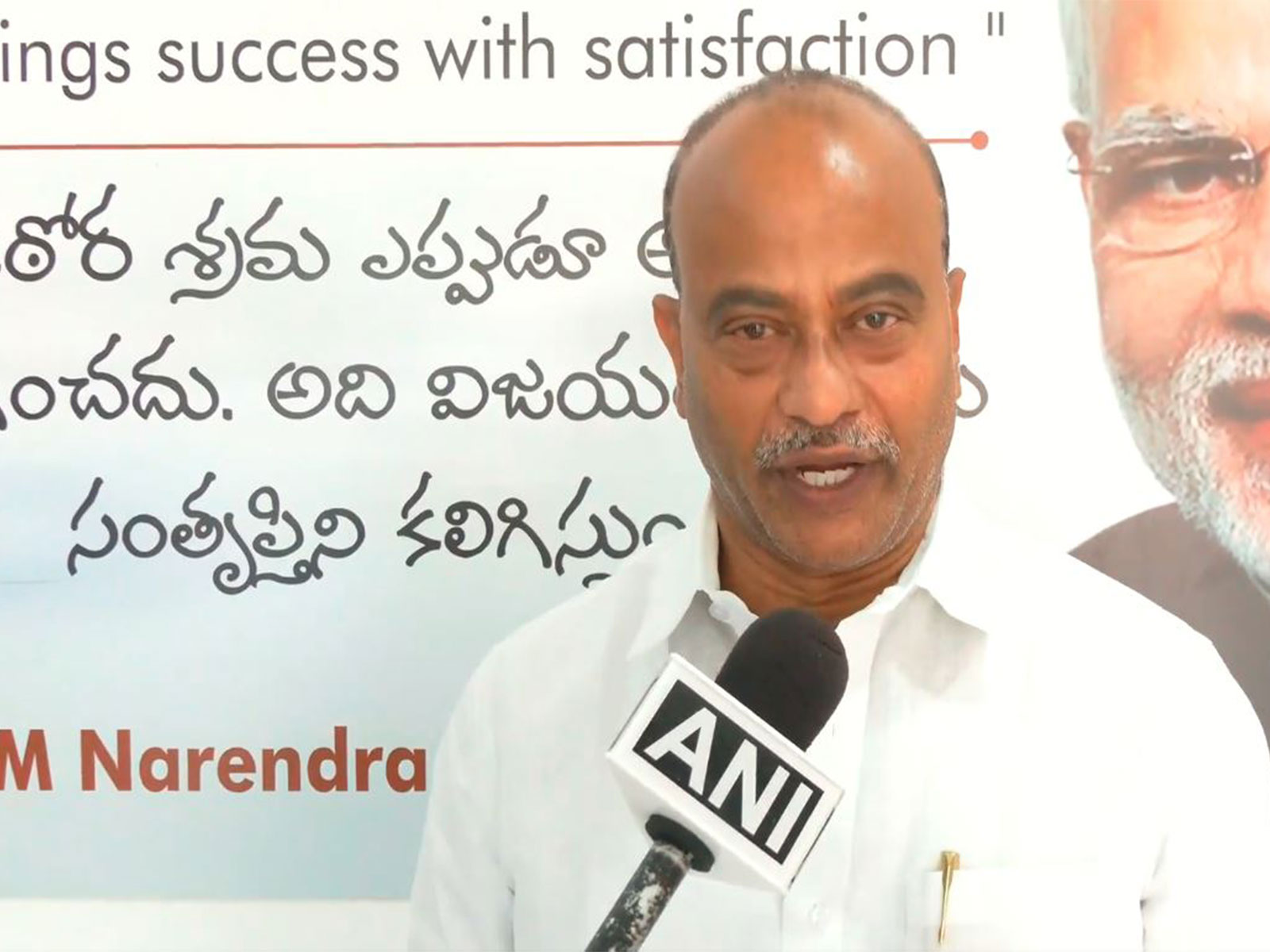 Andhra Pradesh BJP spokesperson Shaik Baji (Photo/ANI)