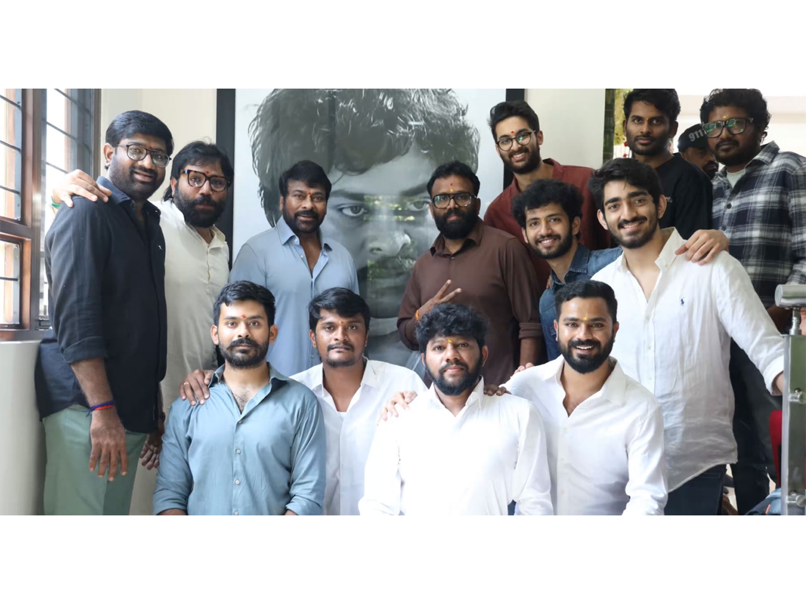 Chiranjeevi on the sets of 'Spirit' (Photo/X@VangaPictures)