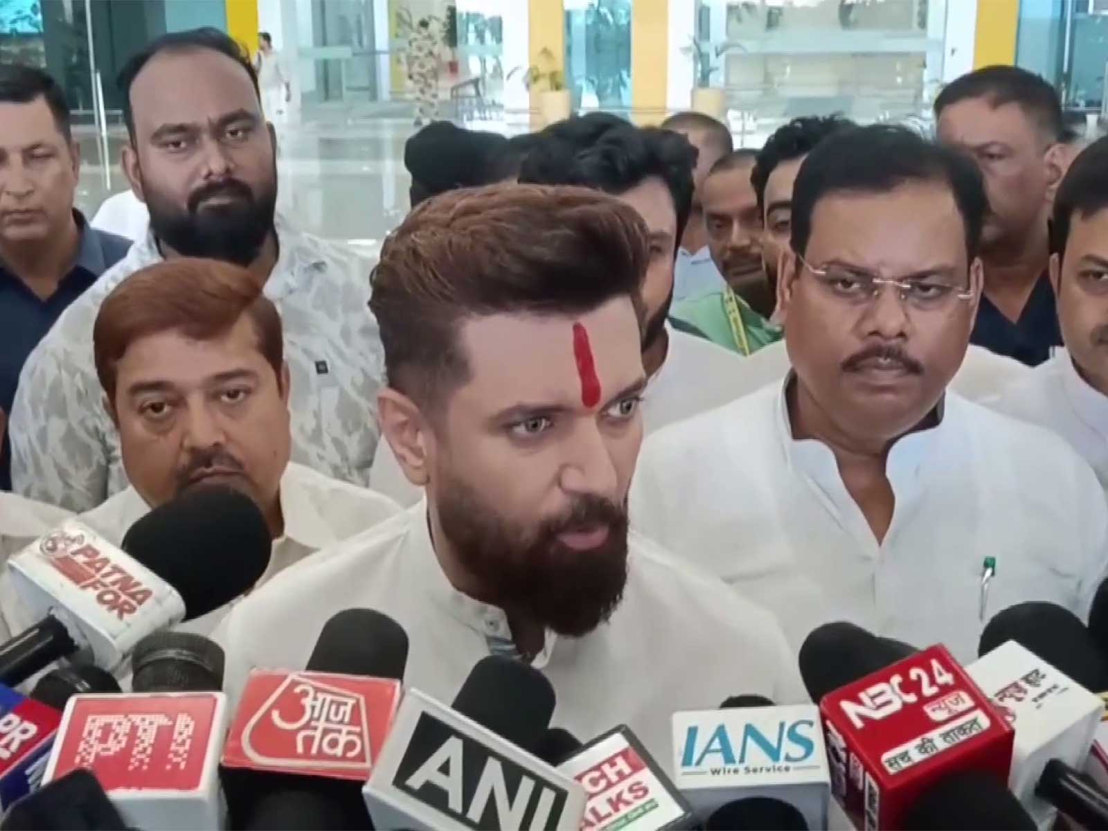 Union Minister Chirag Paswan (Photo/ANI) 