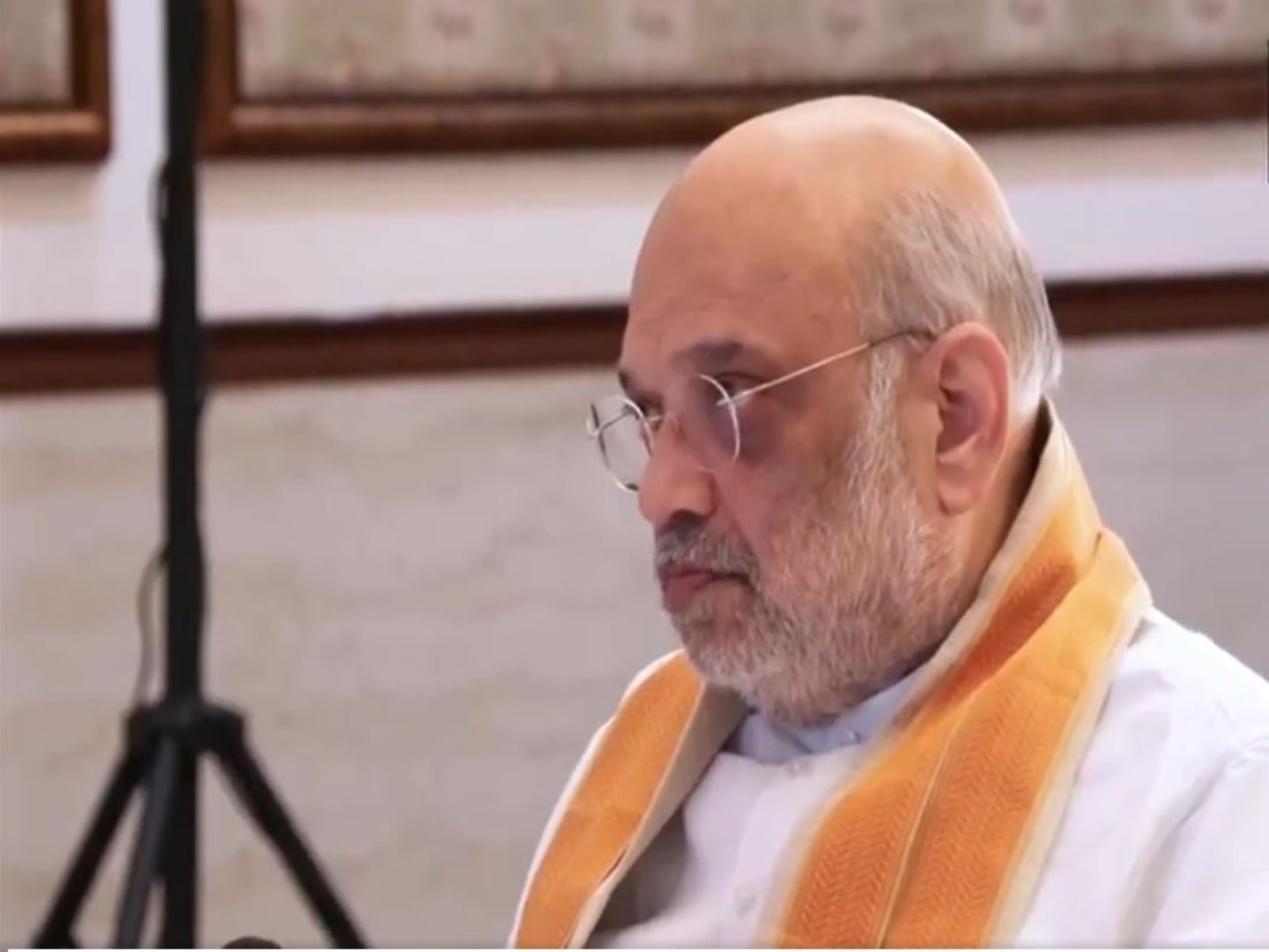 Amit Shah during a meeting with Gorkha community in Siliguri (Photo/ANI) 