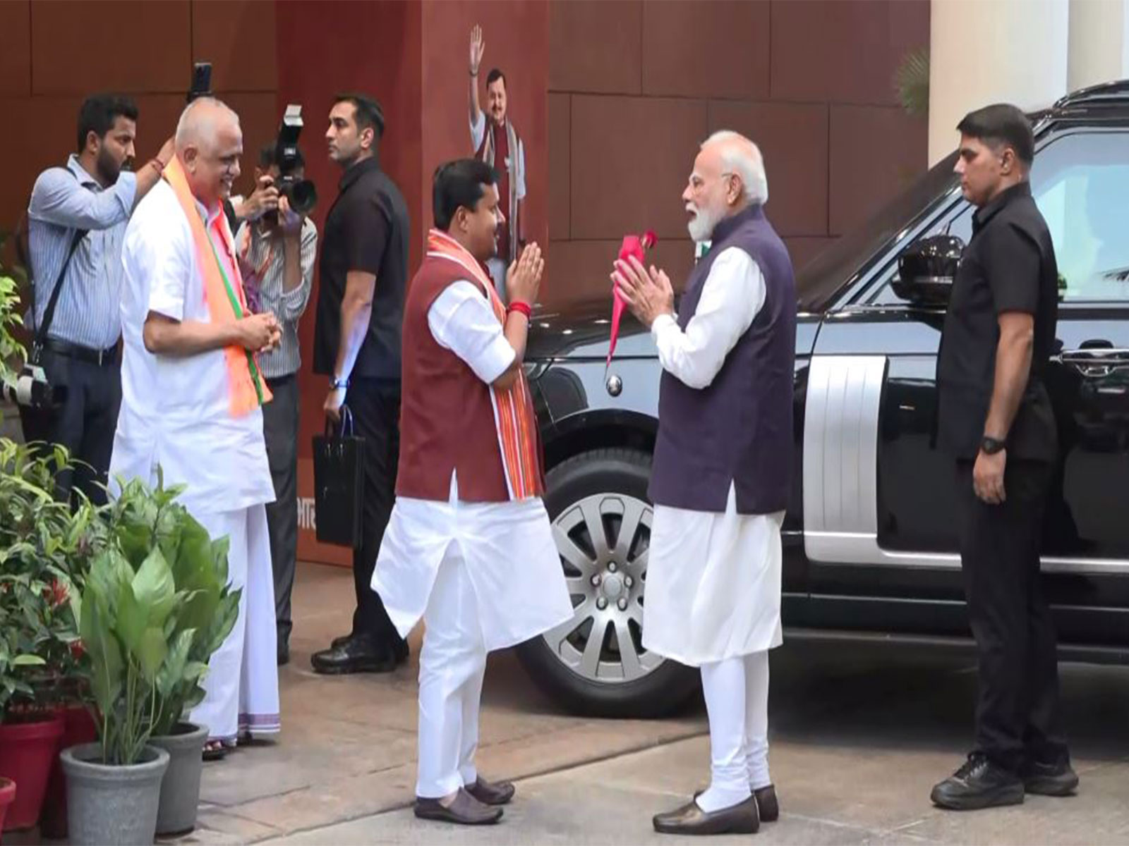 PM Modi at BJP HQ in New Delhi (Photo/ANI)
