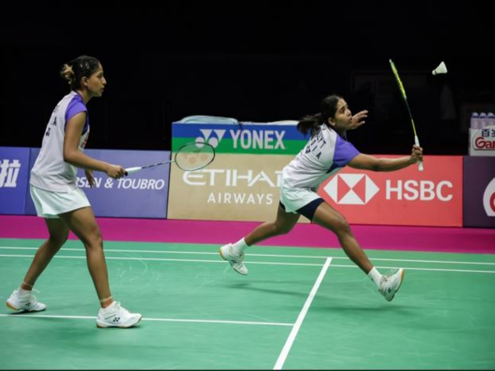 Treesa Jolly and Gayatri Gopichand in action (Photo: BAI)