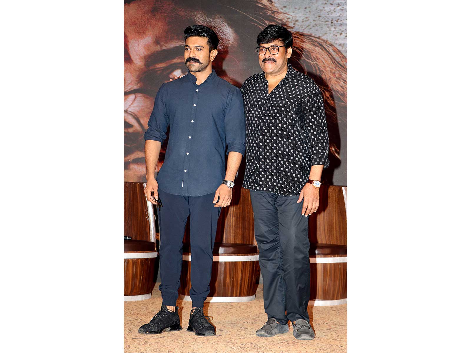 Ram Charan, Chiranjeevi (File photo/ANI)