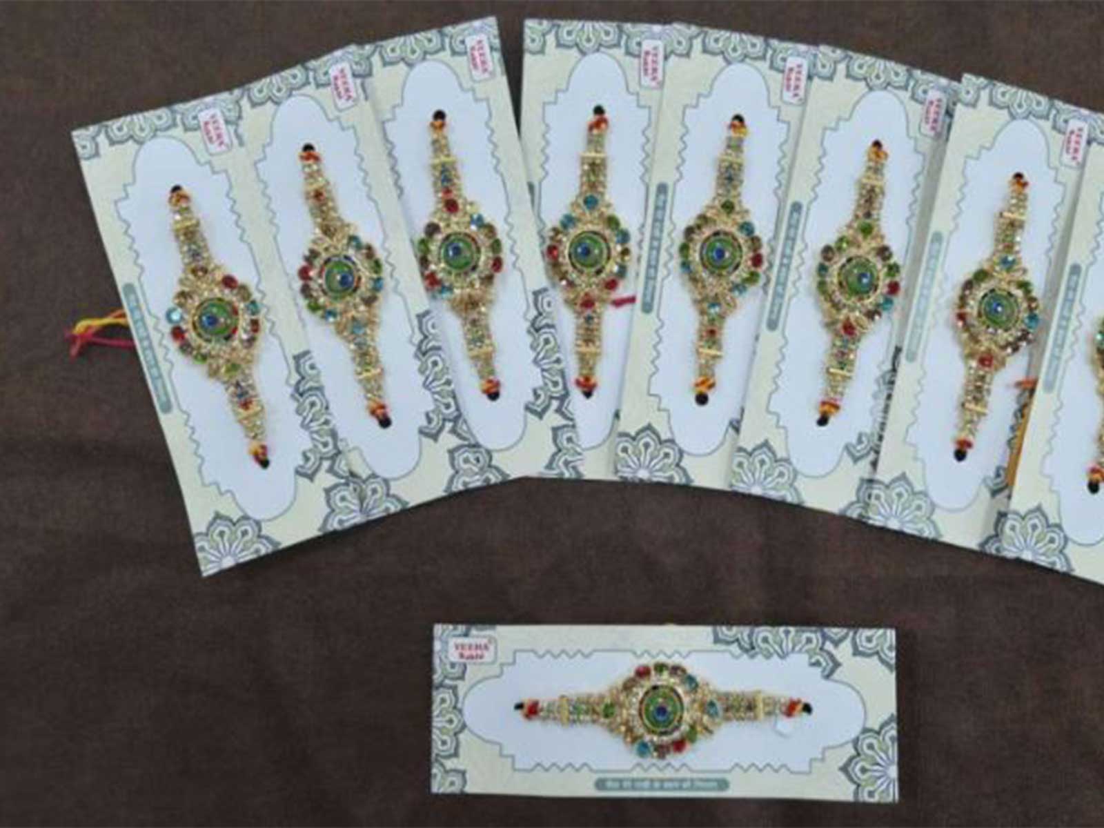 Rakhis made by trainees of the Ekta Skill Development Centre (Photo/Gujarat CMO)
