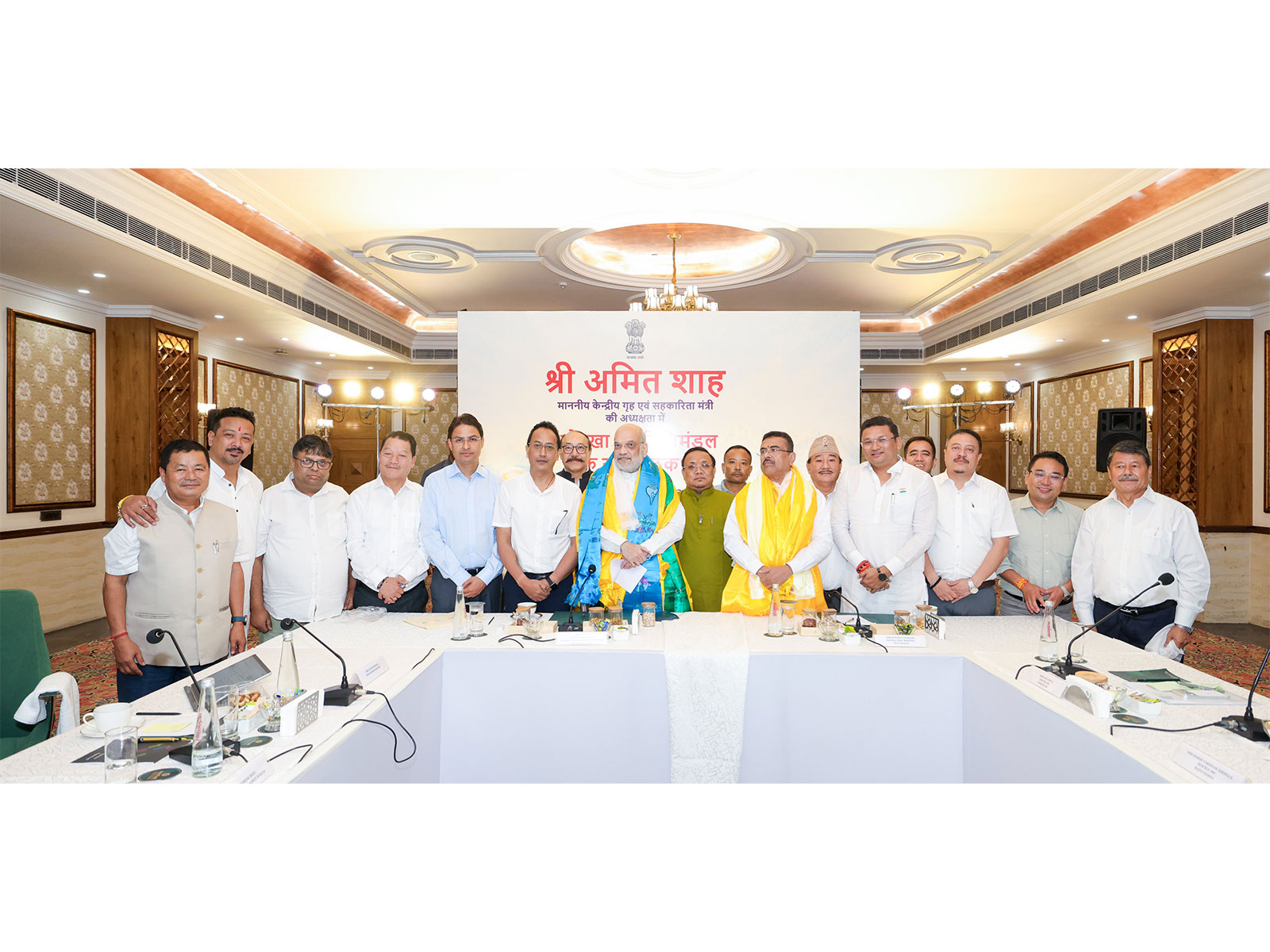 Union Home Minister Amit Shah with Gorkha leaders (Photo/X/@AmitShah)