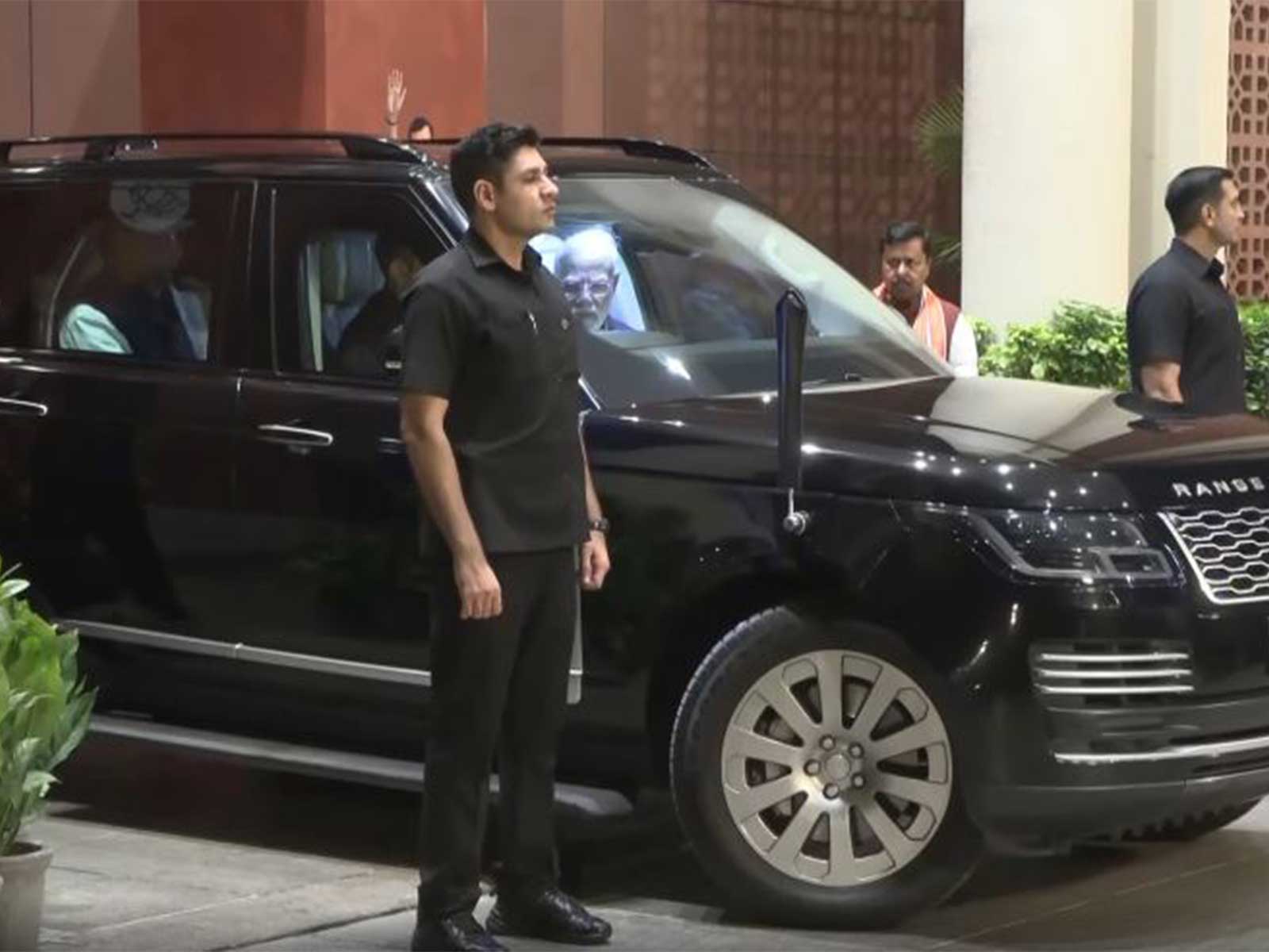 Prime Minister Narendra Modi leaves from the BJP Headquarters(Photo/ANI)