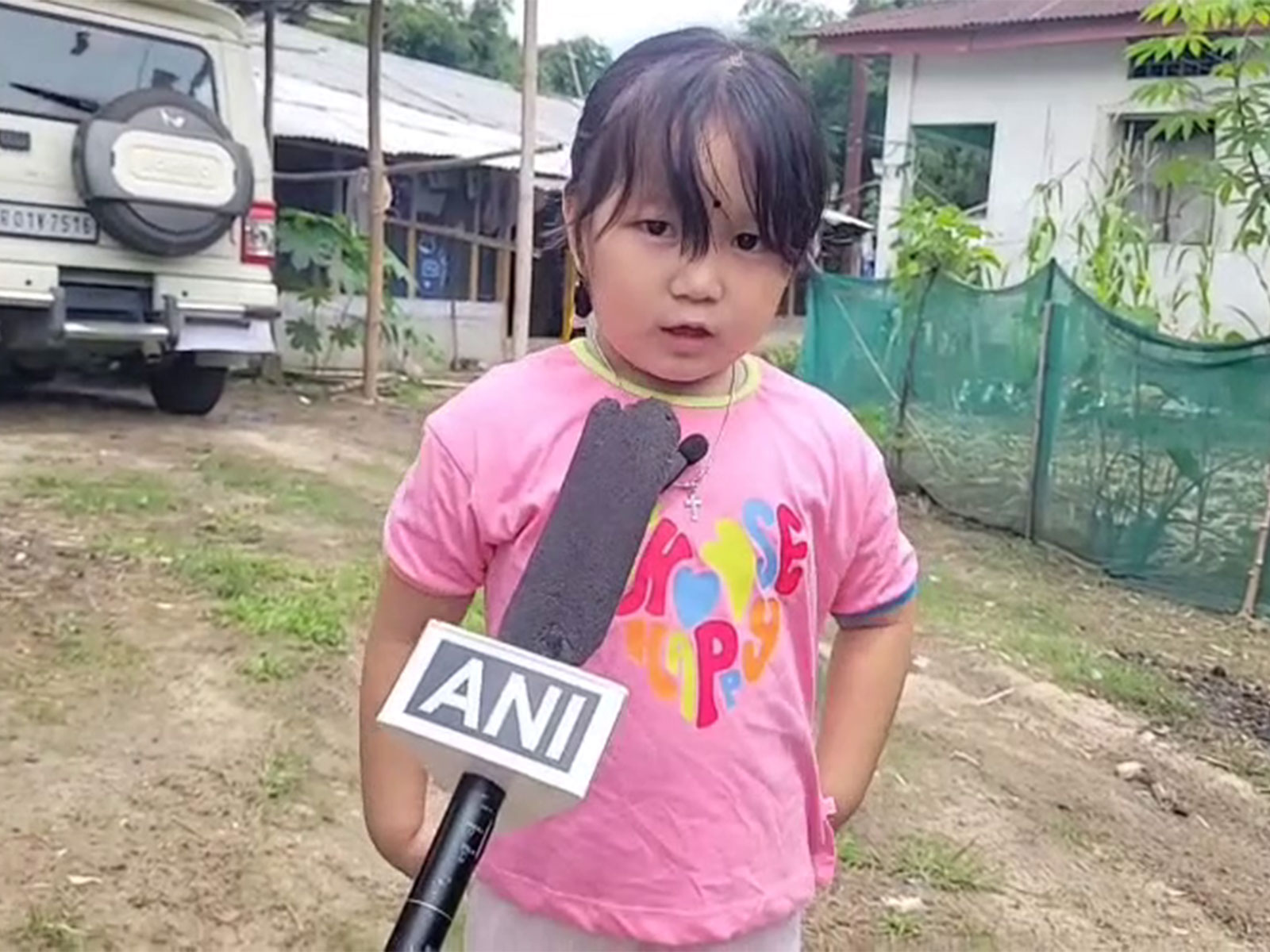 Four-year-old girl from Arunachal Pradesh, Tinkle Karga Gongo (Photo/ANI)